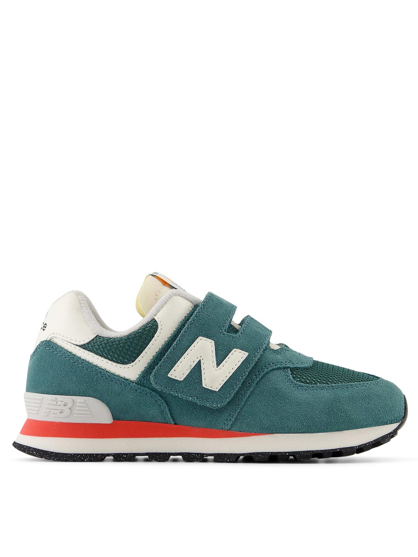 undefined Kids 574 Velcro Trainers - New Spruce