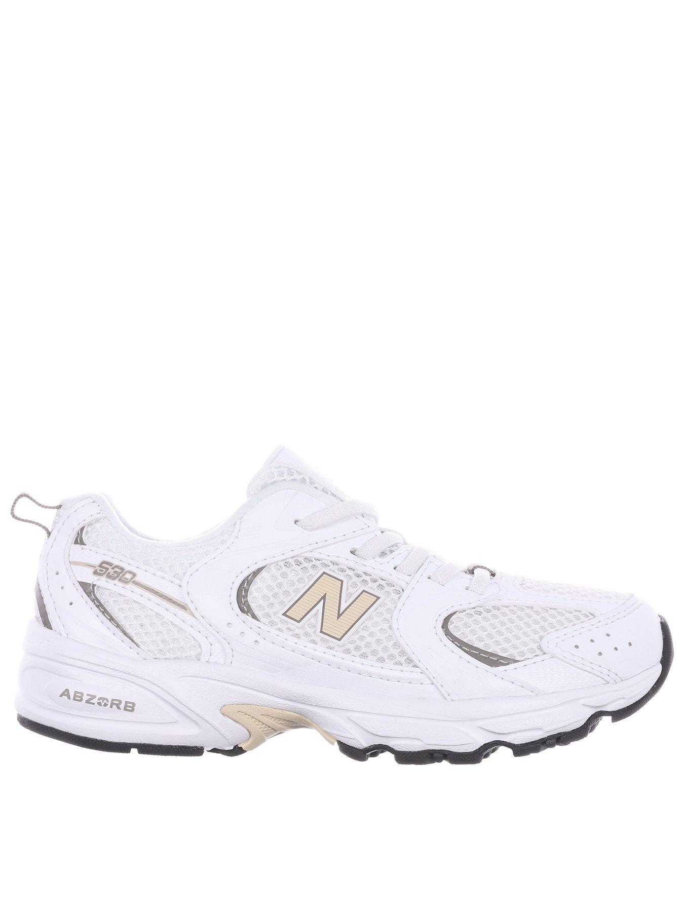 undefined Kids 530 Elasticated Lace Trainers - White