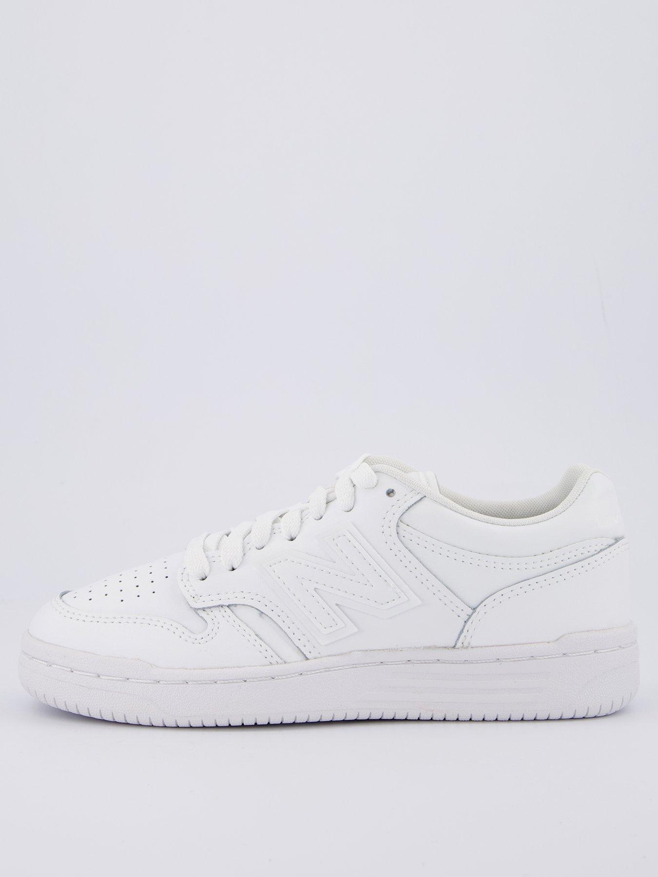 Image 1 of 7 of New Balance Junior 480 Lace Up Trainers - White