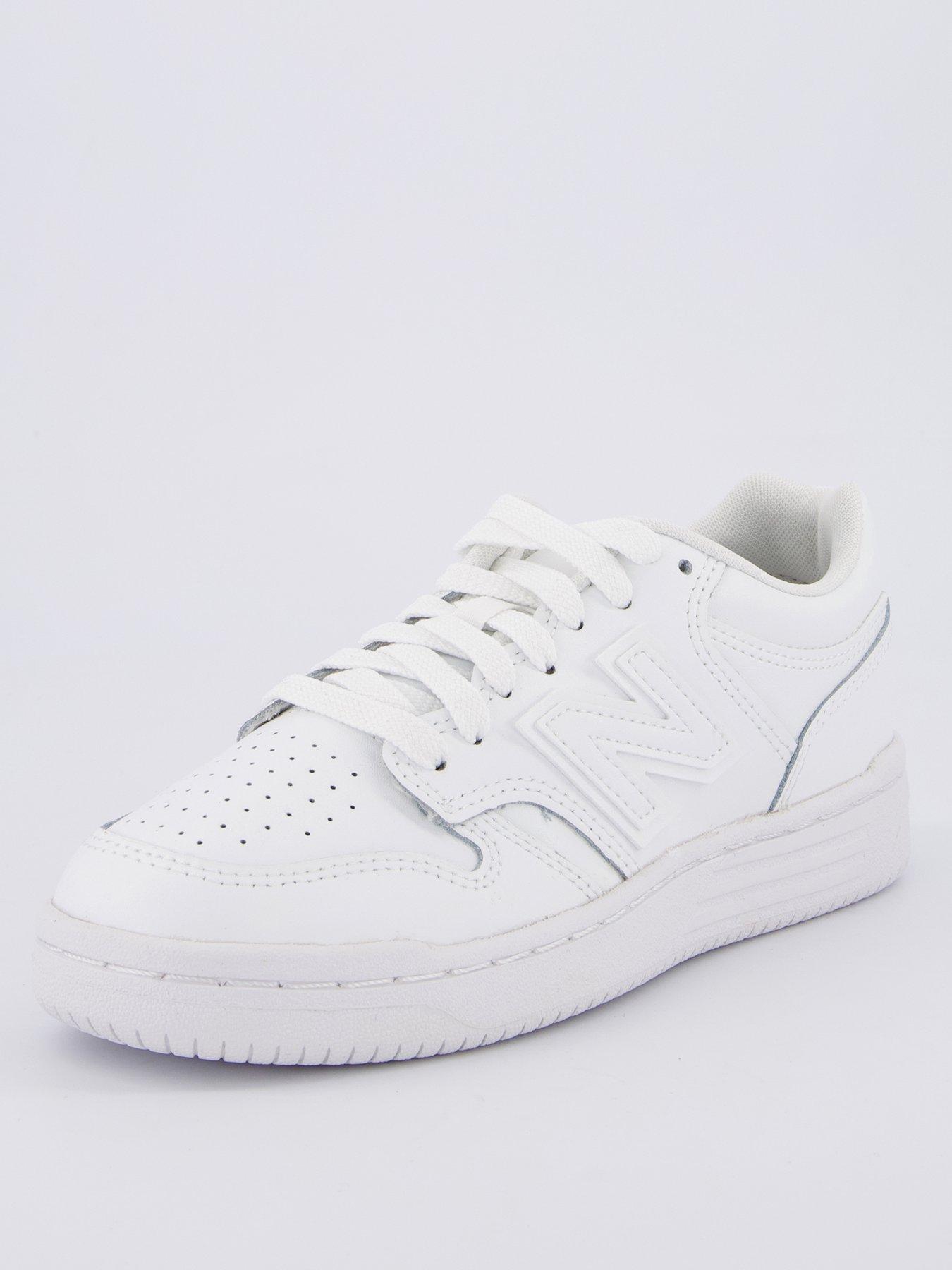 Image 2 of 7 of New Balance Junior 480 Lace Up Trainers - White