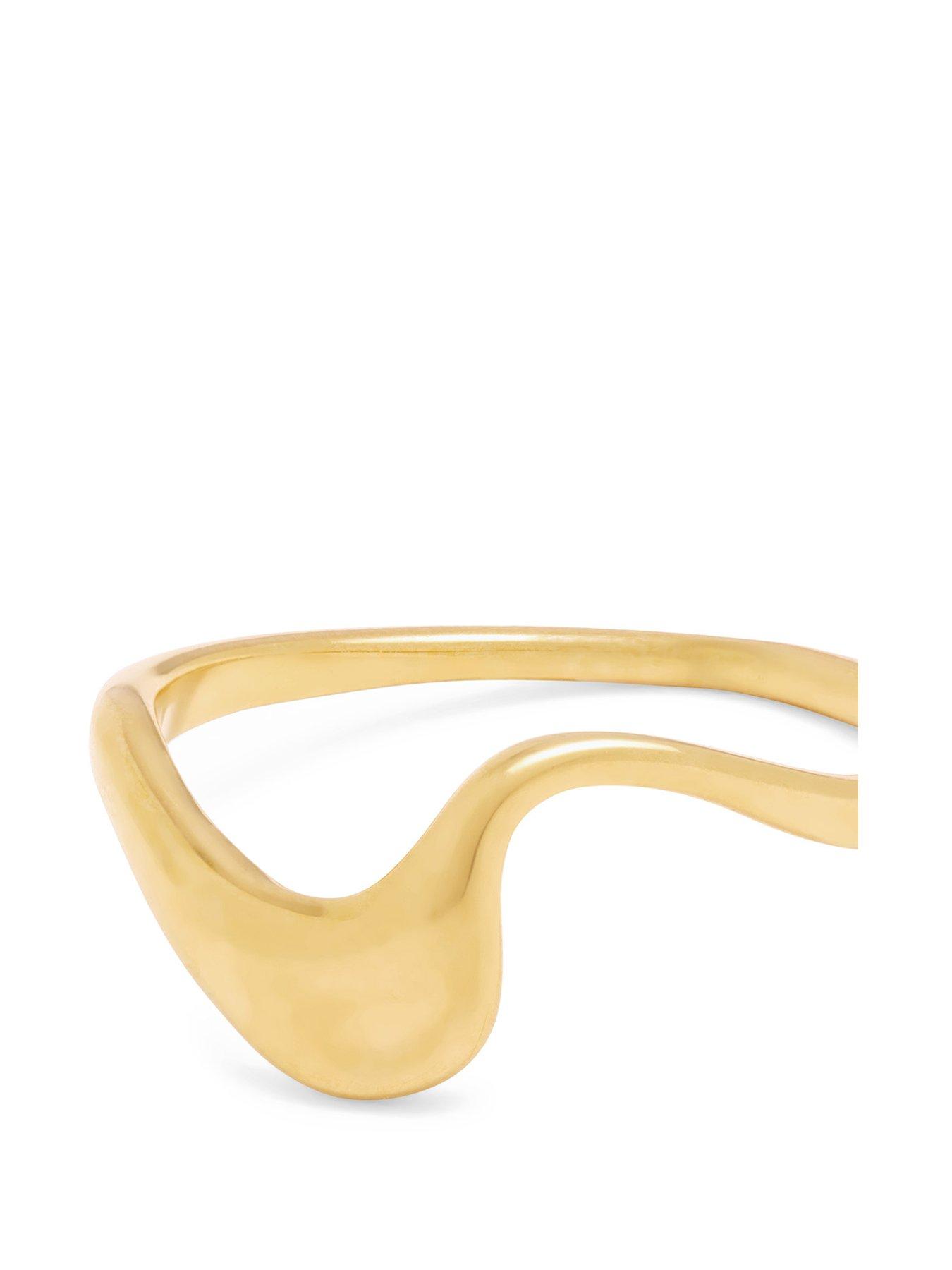 Image 3 of 4 of Katie Loxton Marina Wave Waterproof Gold Ring