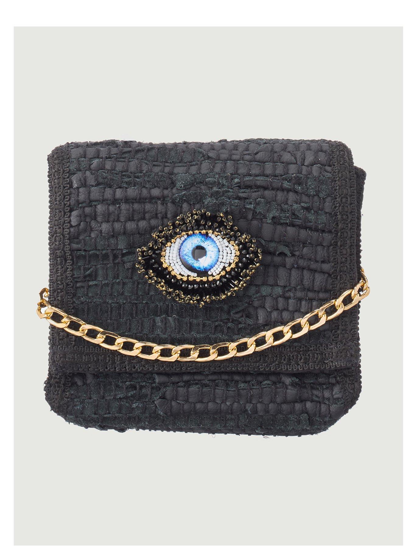Sorena Gypsy Eye With Chain - Black