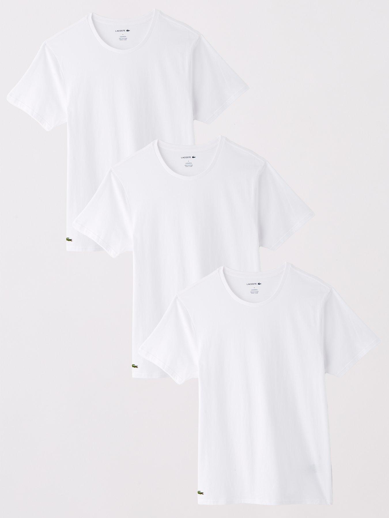 undefined 3-Pack Cotton Jersey Loungewear T-Shirt - White