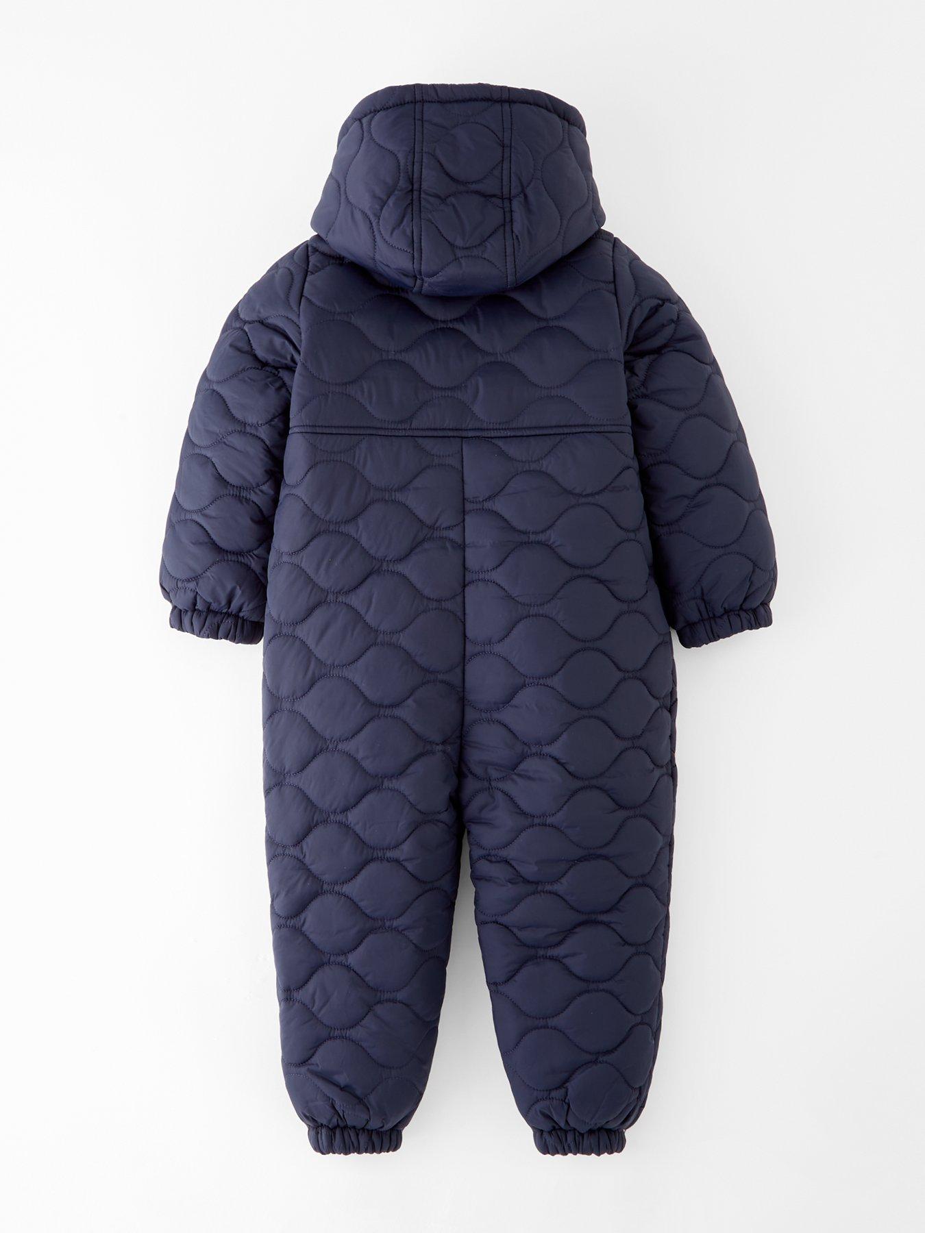 Image 2 of 4 of Mini V by Very Boys Quilted Snowsuit - Navy