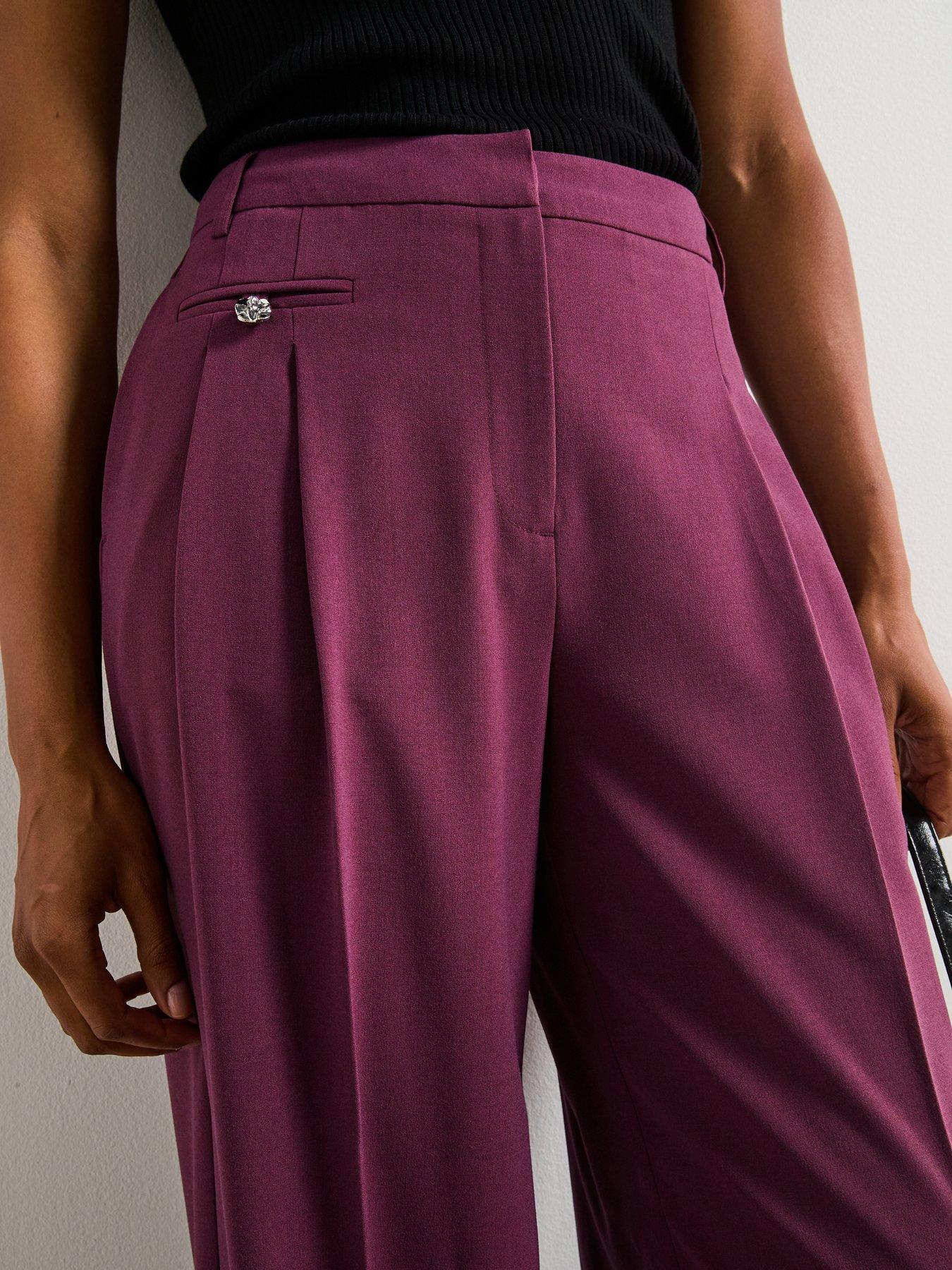 Peppe 7/8 Purple Travel Trouser
