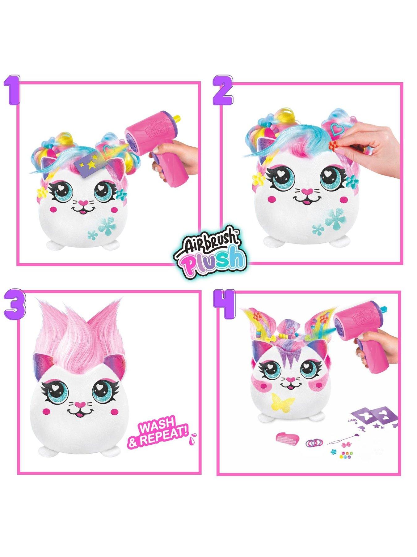 Image 3 of 7 of Airbrush Plush Hair'iffic Squish Pals