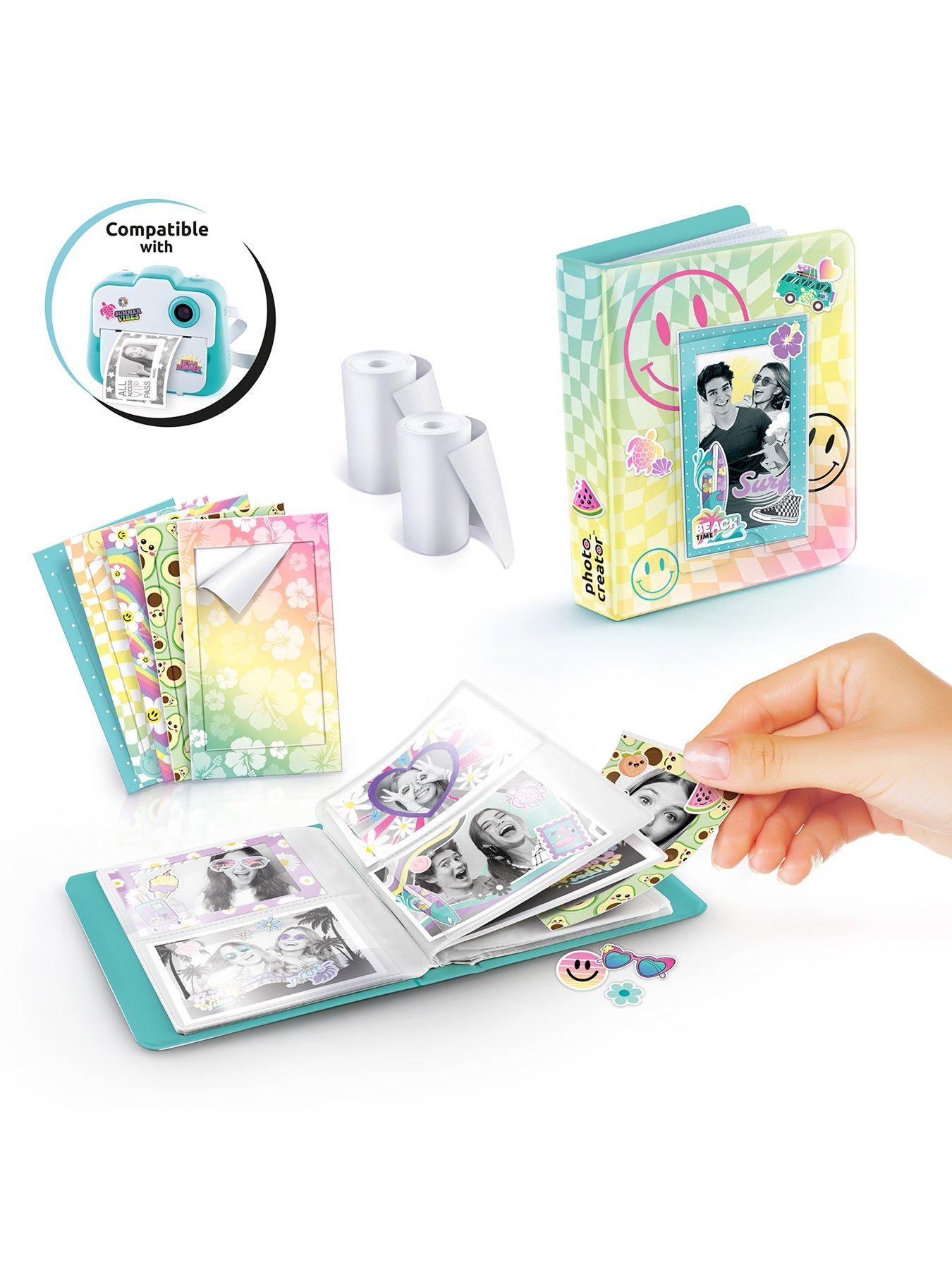 Purple Instant Camera Kit And 10 Refill Paper Rolls