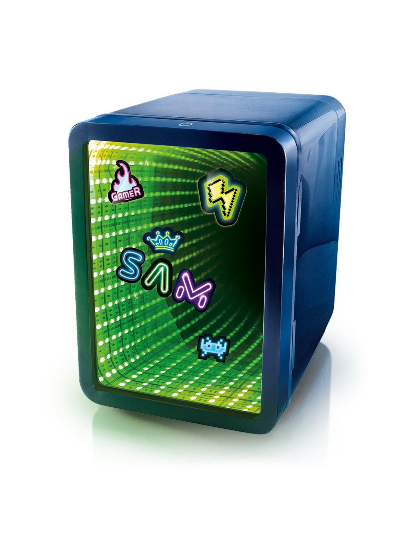 Image 6 of 8 of So Chill Mini Fridge Infinity - Chills 6 Regular Cans, Mirror Effect LED&nbsp;Door - Dark Blue