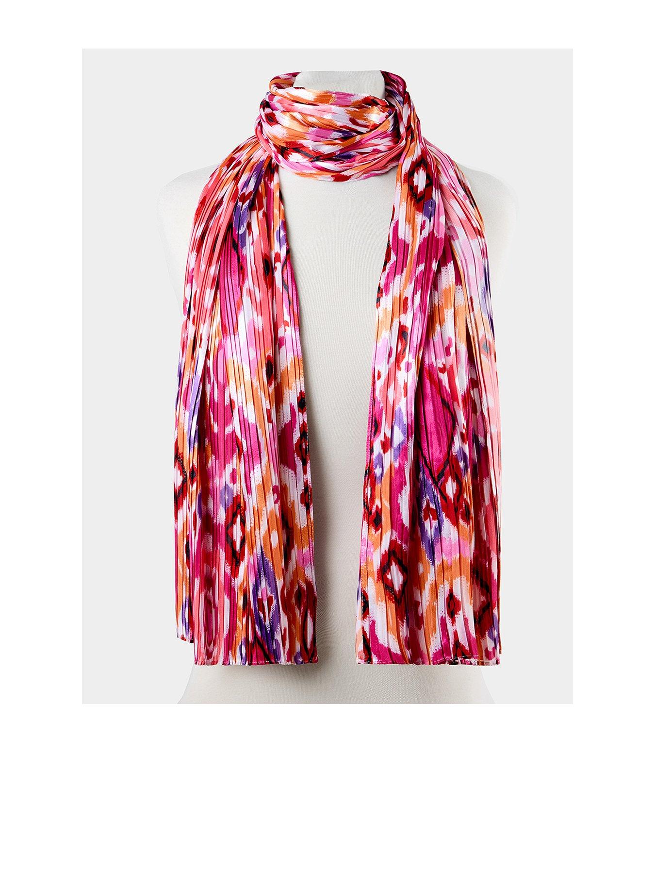 undefined Pink Fizz Crinkle Scarf - Pink Multi