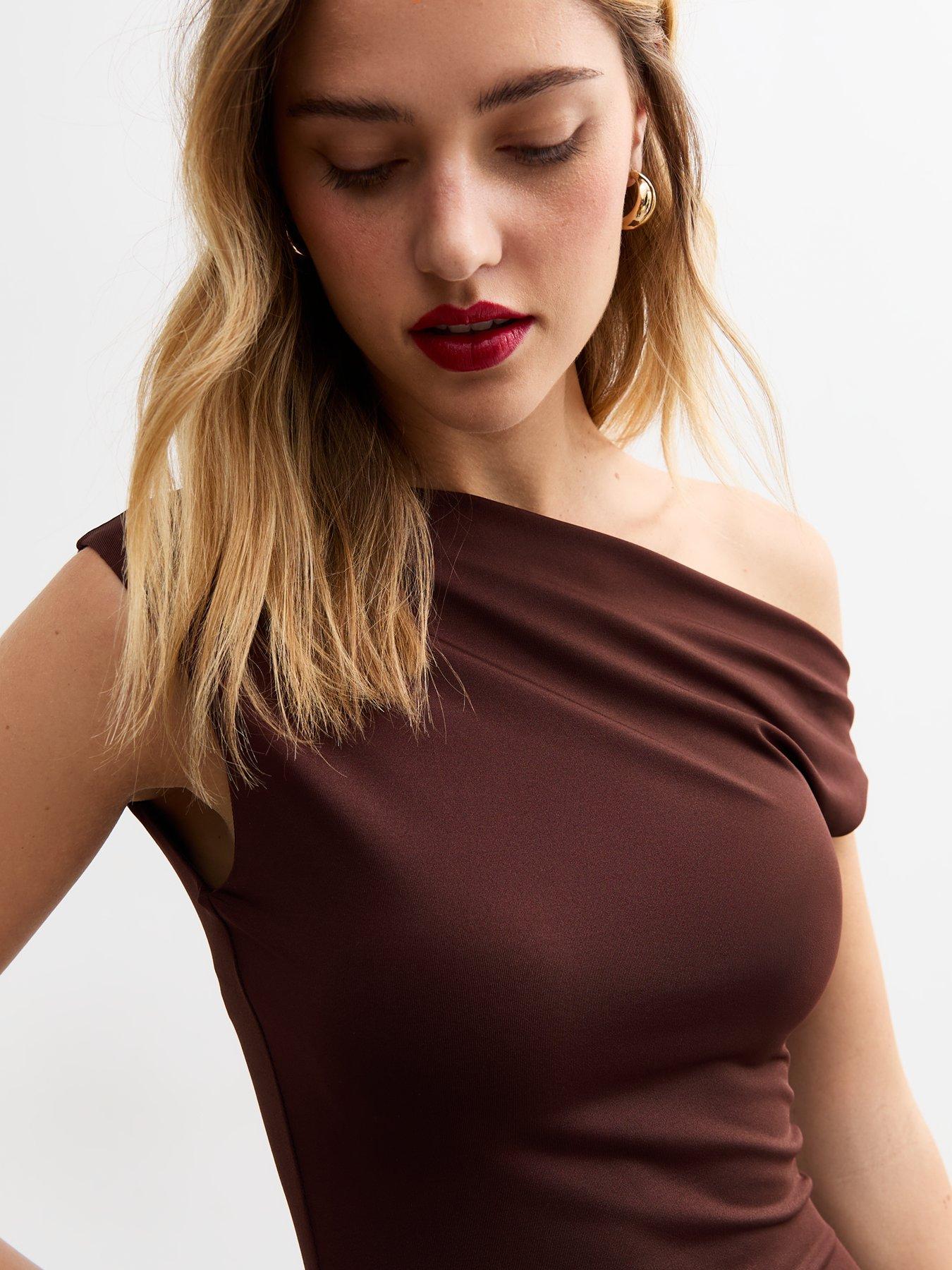 Jordana Twist Maxi Dress - Brown