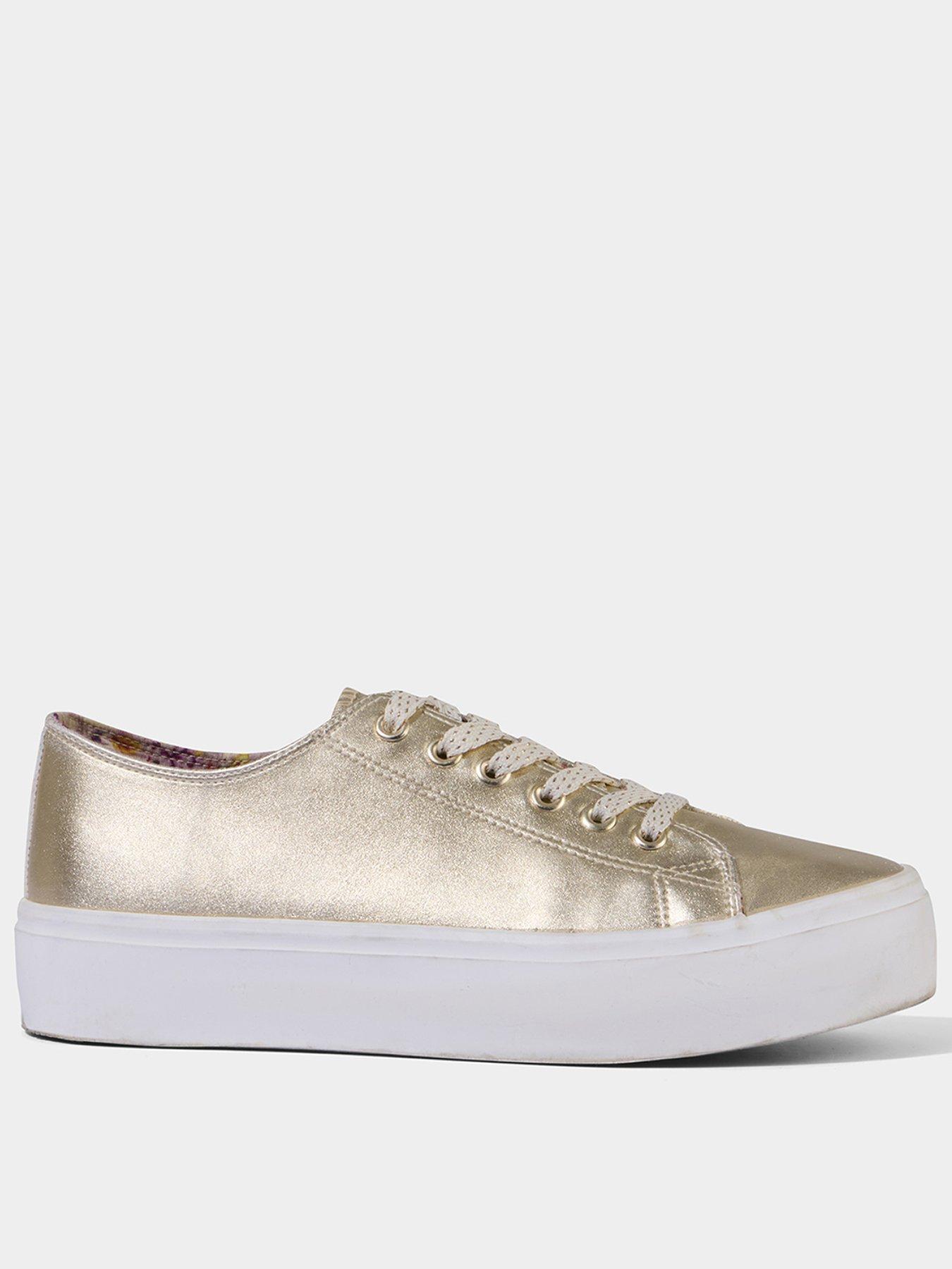 Joe Browns: Perfect Day Platform Pumps - Gold