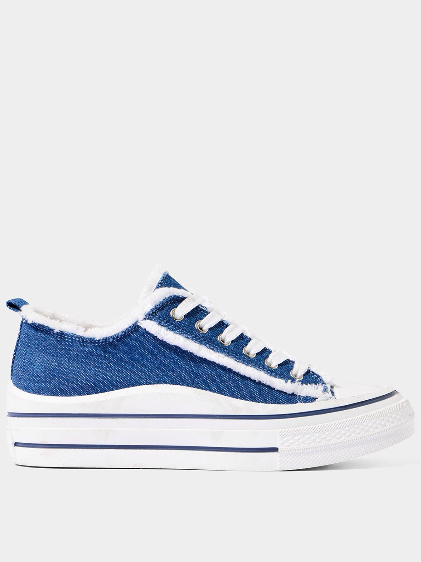 undefined Casual Friday Platform Pumps - Navy