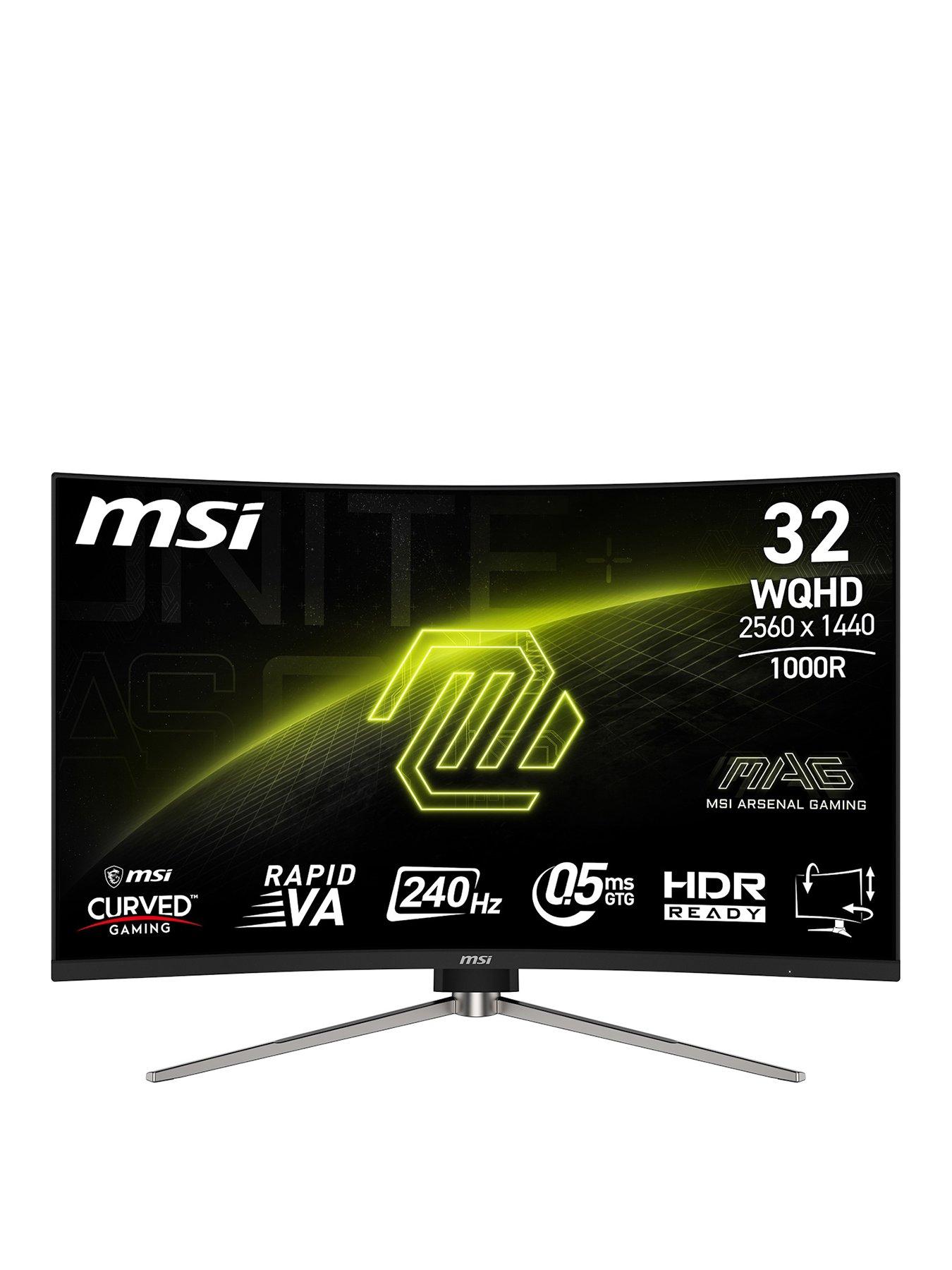 Image 1 of 7 of MSI MAG 325CQRXF E2 - 32in - WQHD - 240Hz - Curved Gaming Monitor - Black