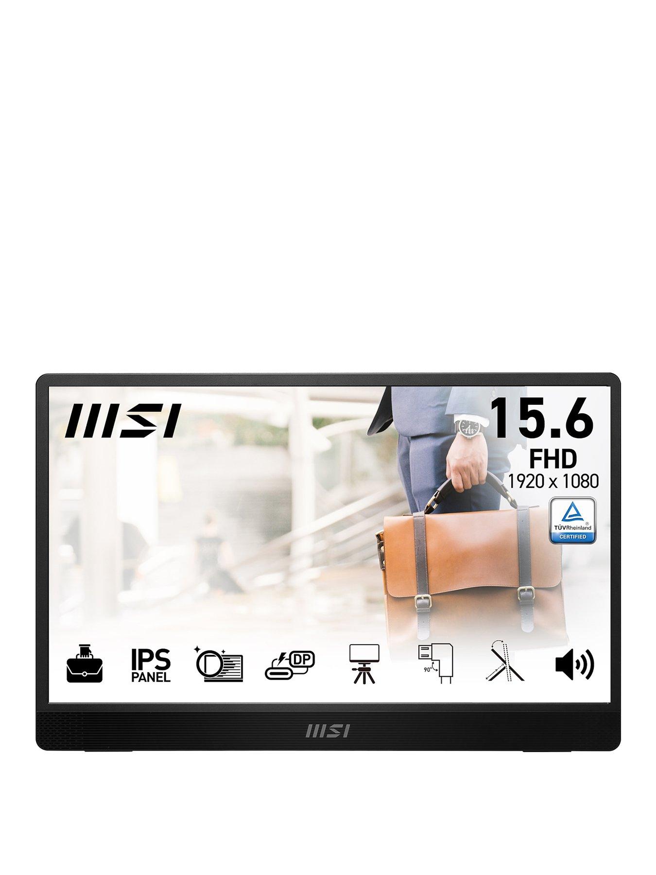 Image of MSI PRO MP161 E2U - 15.6IN - FHD IPS - 60Hz - Portable Monitor - Black