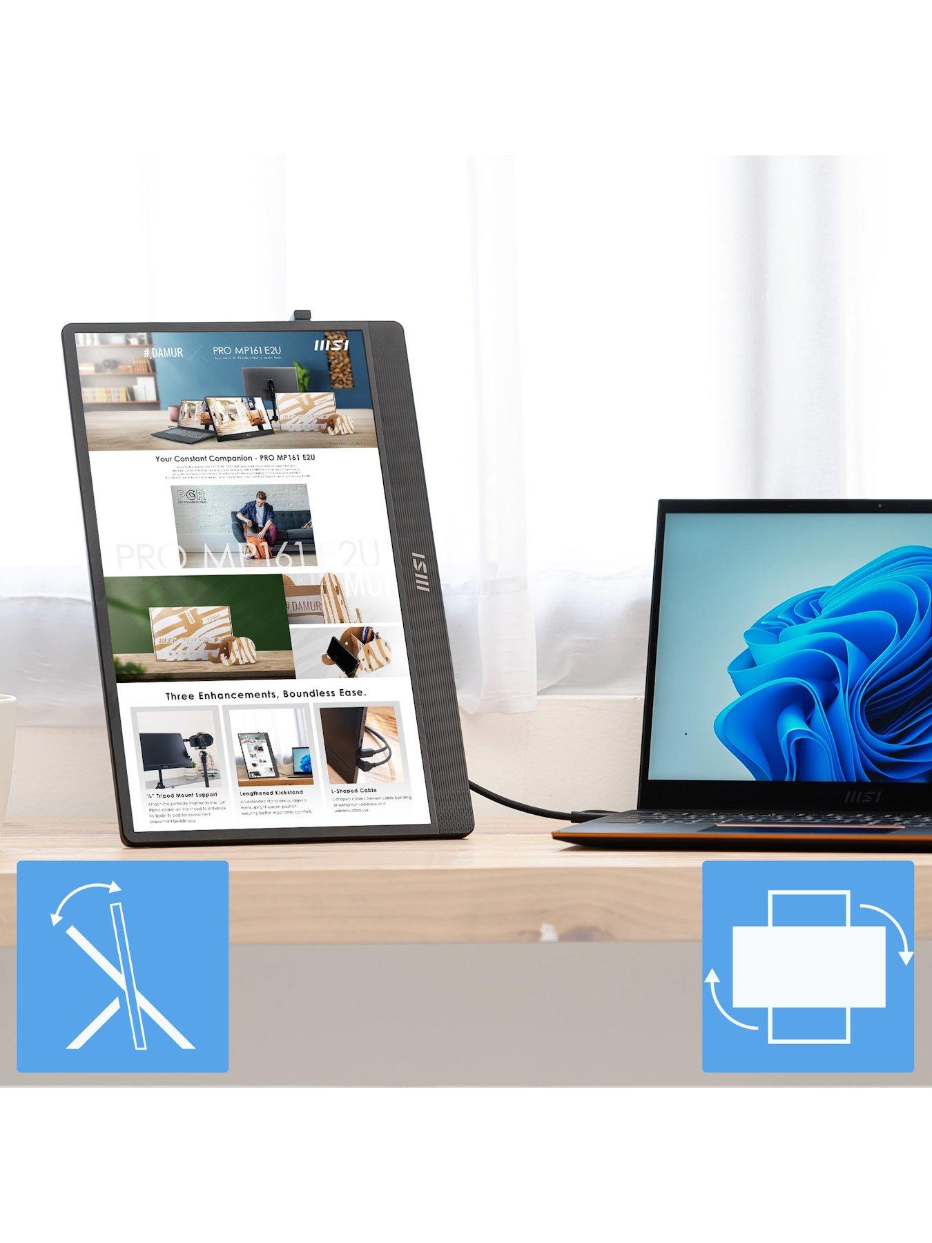 Image 7 of 7 of MSI PRO MP161 E2U - 15.6IN - FHD IPS - 60Hz - Portable Monitor - Black