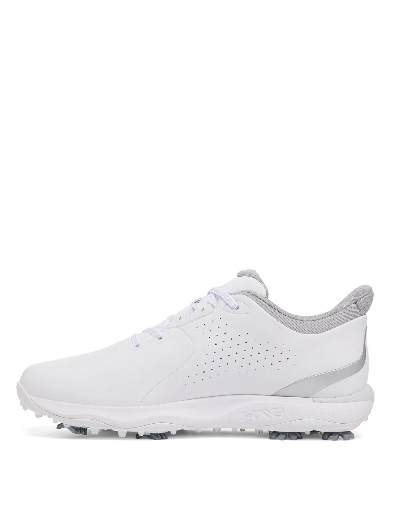Image 2 of 5 of UNDER ARMOUR Mens Golf Drive Fade Trainers- White