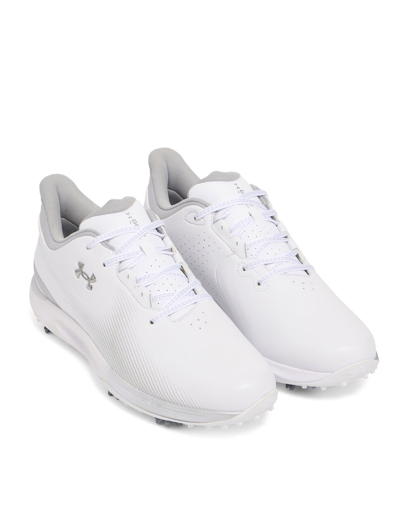 Image 3 of 5 of UNDER ARMOUR Mens Golf Drive Fade Trainers- White