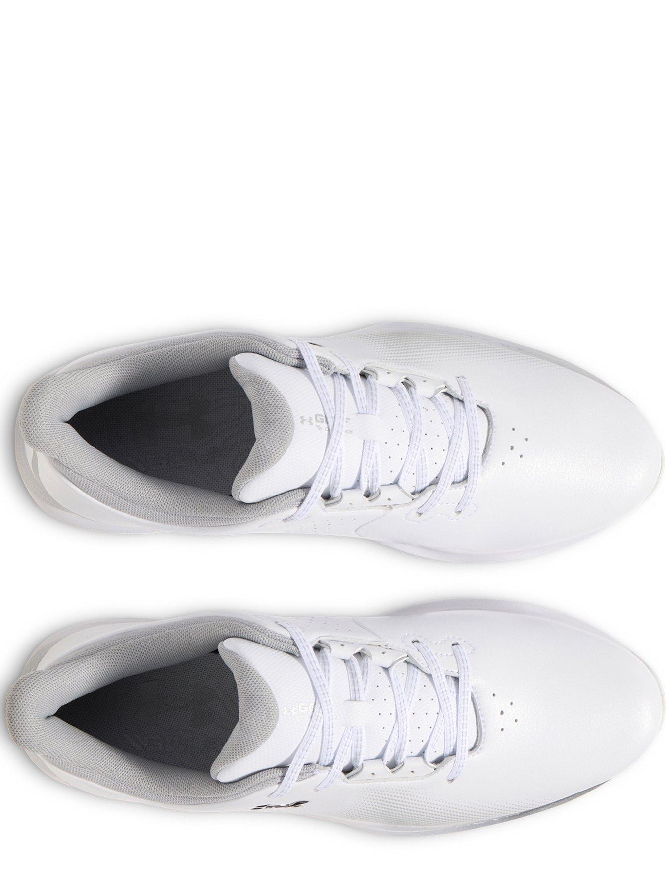 Image 4 of 5 of UNDER ARMOUR Mens Golf Drive Fade Trainers- White