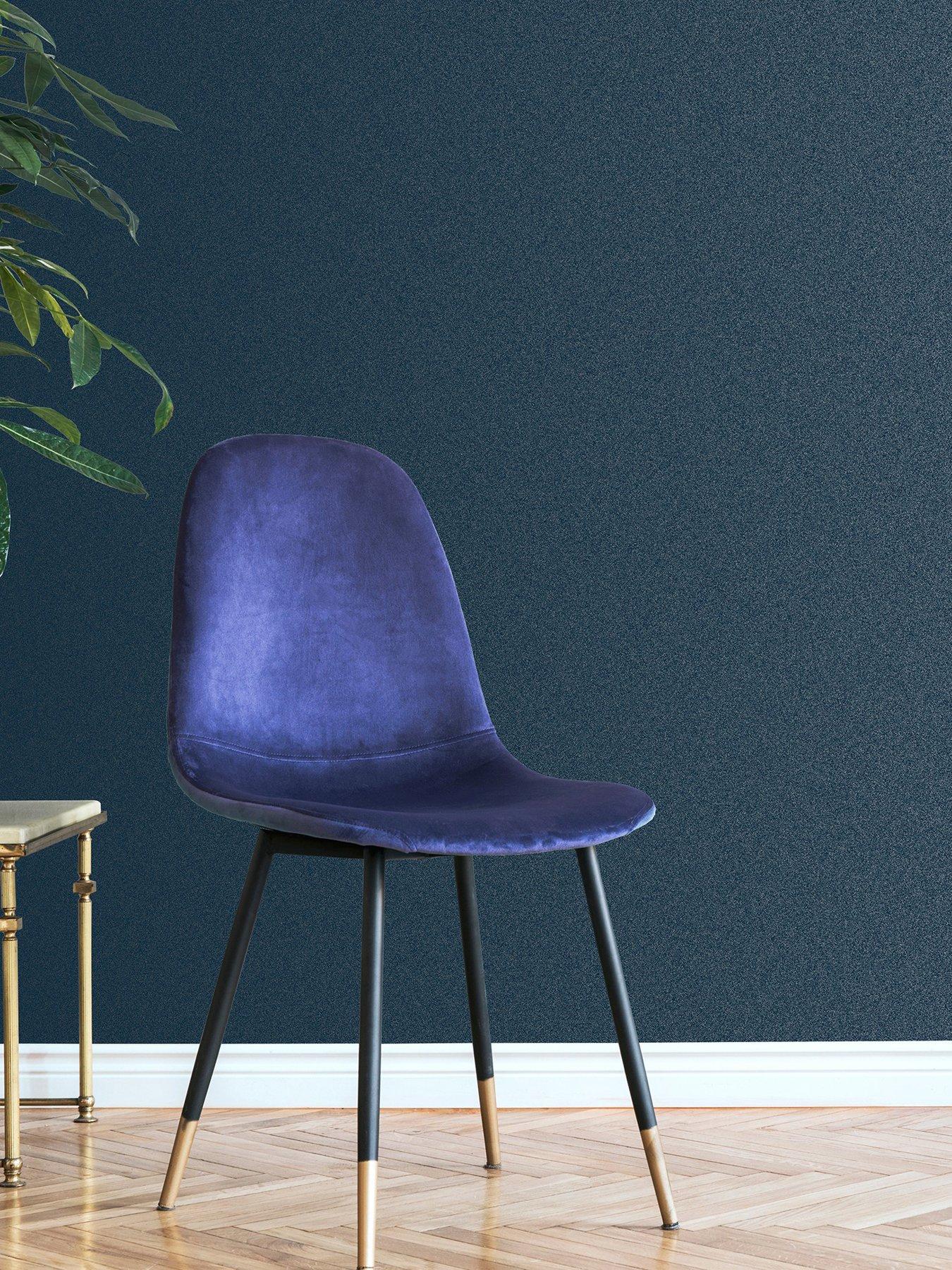 undefined Disco Navy Wallpaper