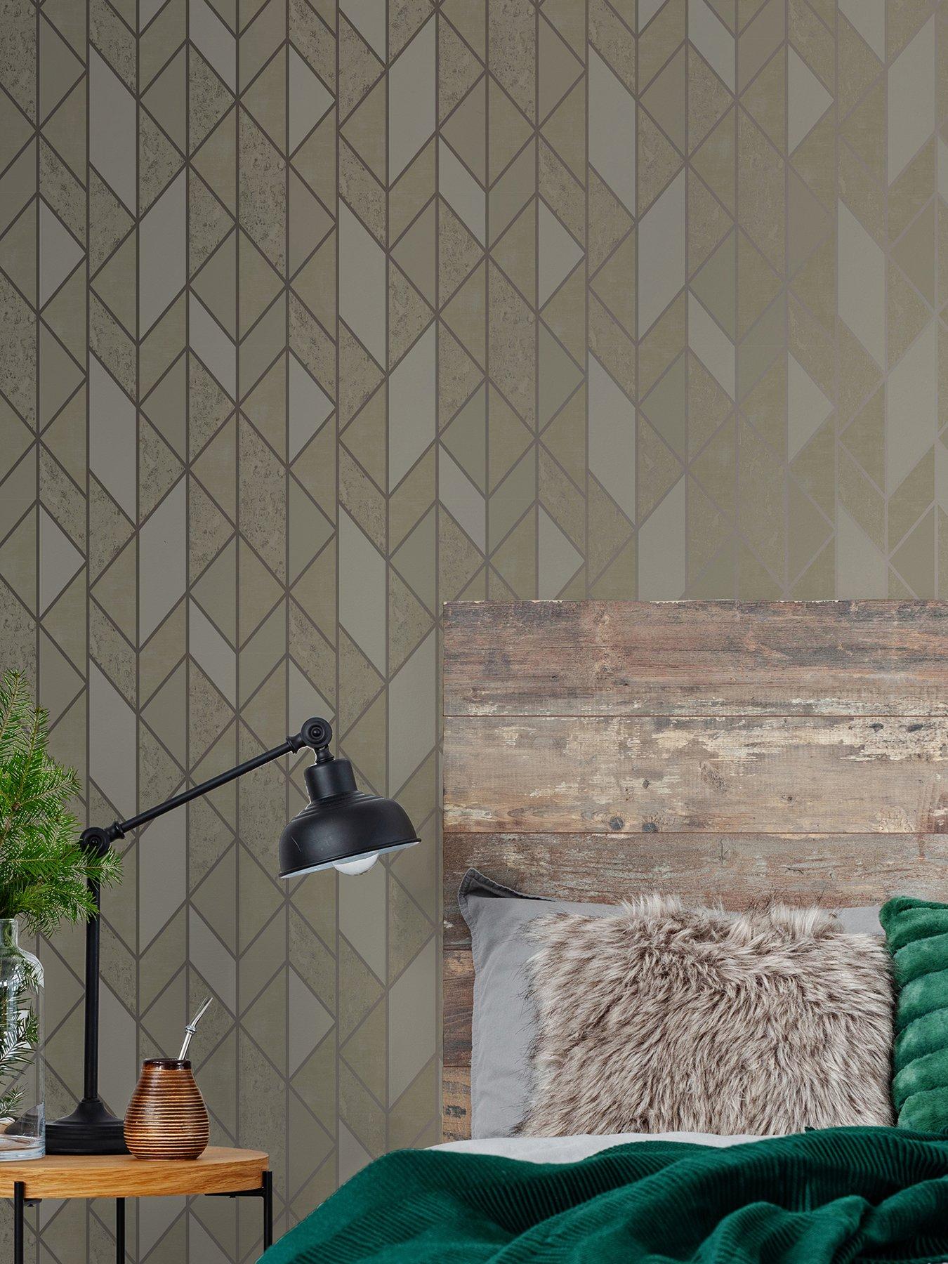 undefined Milan Geo - Taupe Wallpaper