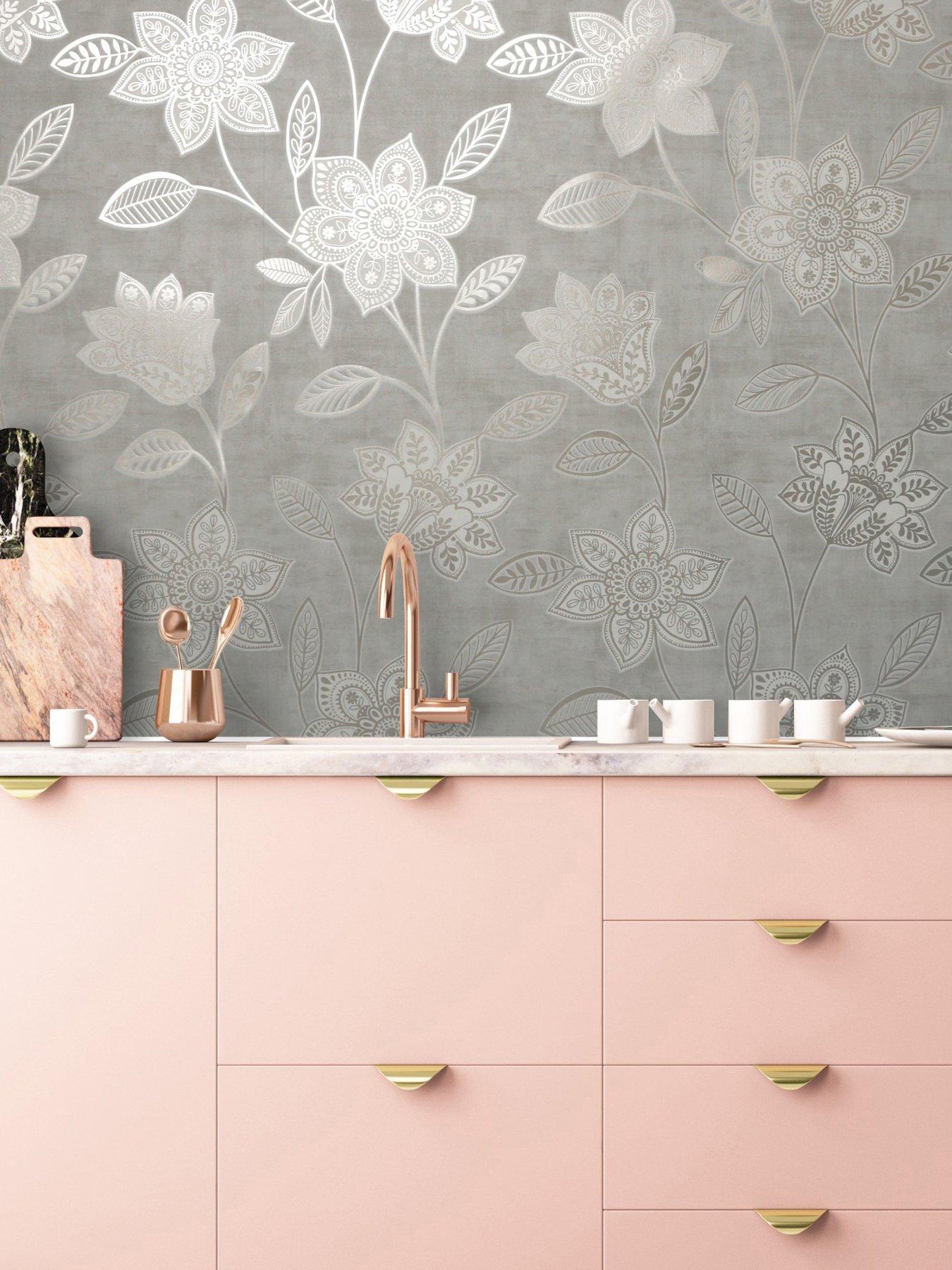 undefined Fiorella - Taupe Wallpaper