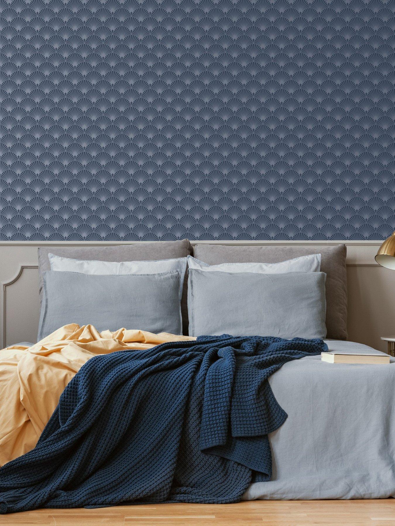 undefined Sfe Ecailles Gatsby Bleu Mica Wallpaper