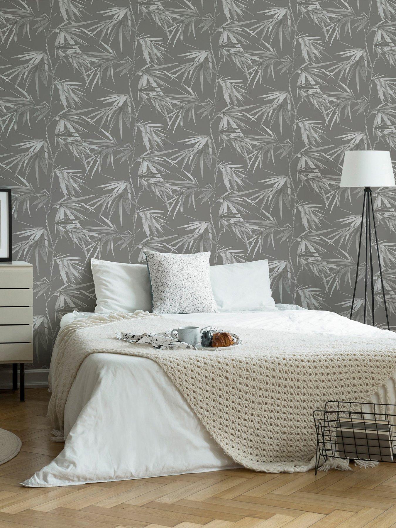 Product photograph of Superfresco Easy Asia - Dark Grey Wallpaper from very.co.uk