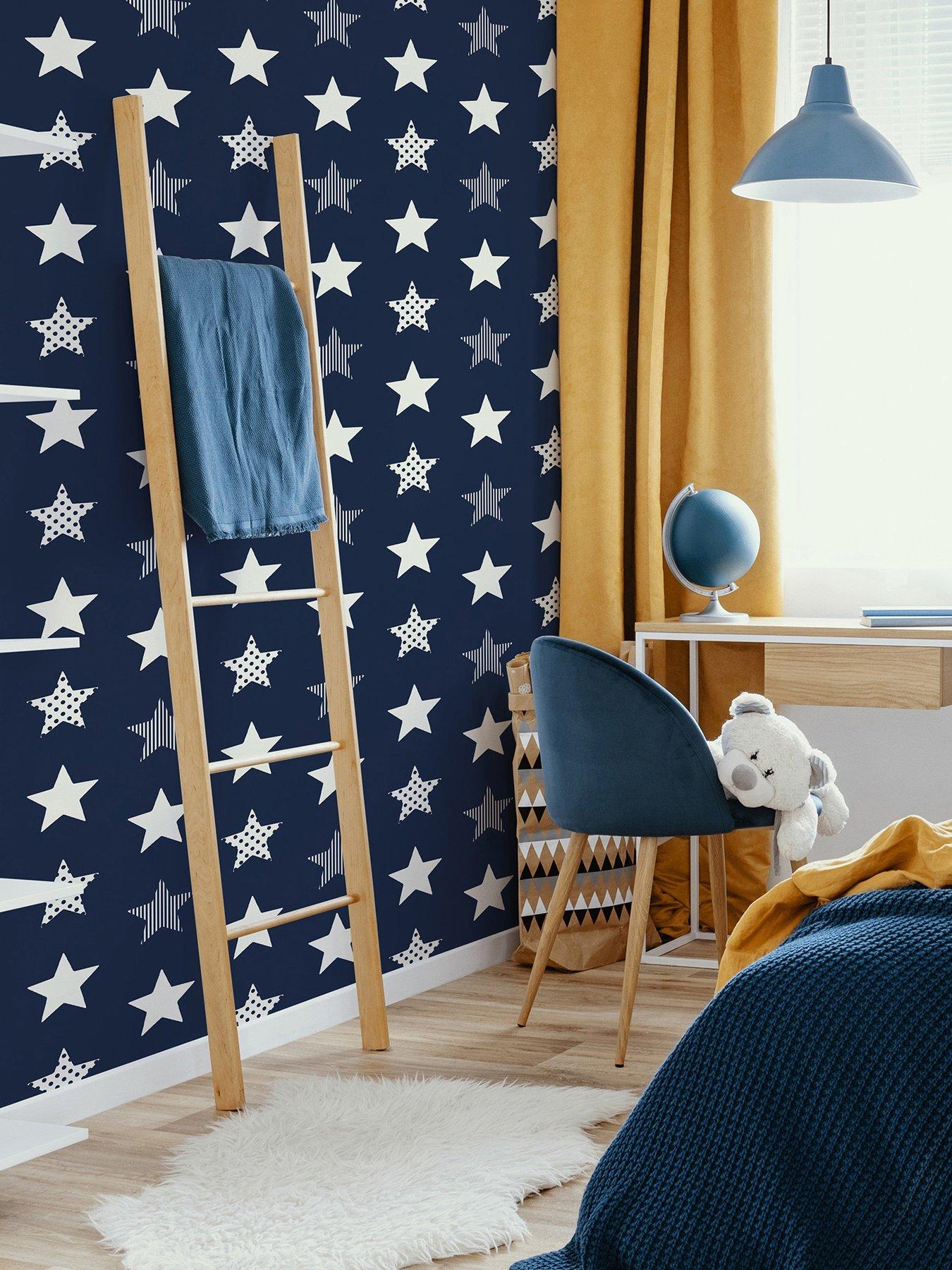 undefined Stars - Navy Wallpaper