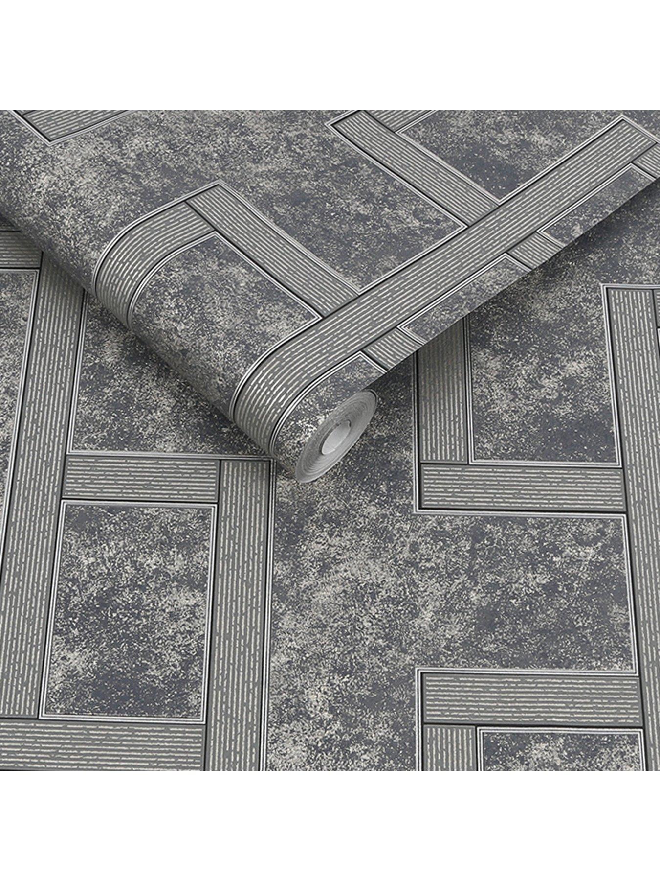Image 3 of 3 of Boutique Gilded Greek Key - Onyx Wallpaper