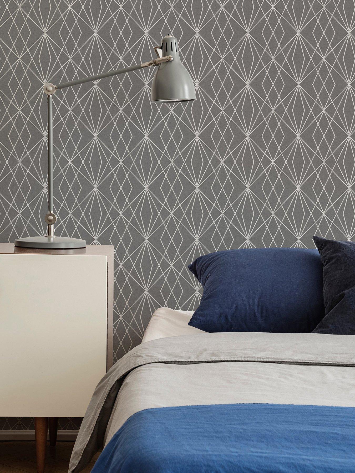 undefined Laser - Grey / Silver Wallpaper