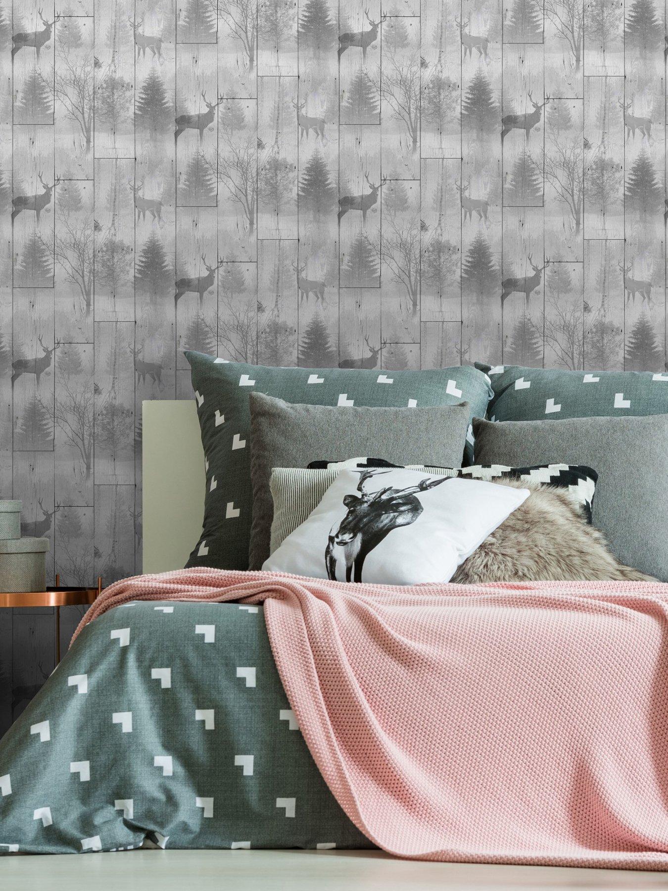 undefined Sfe Highland Plank - Grey Wallpaper