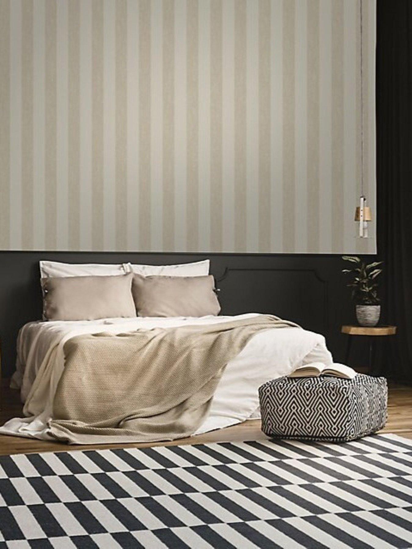undefined Mercury Stripe - Champagne Wallpaper