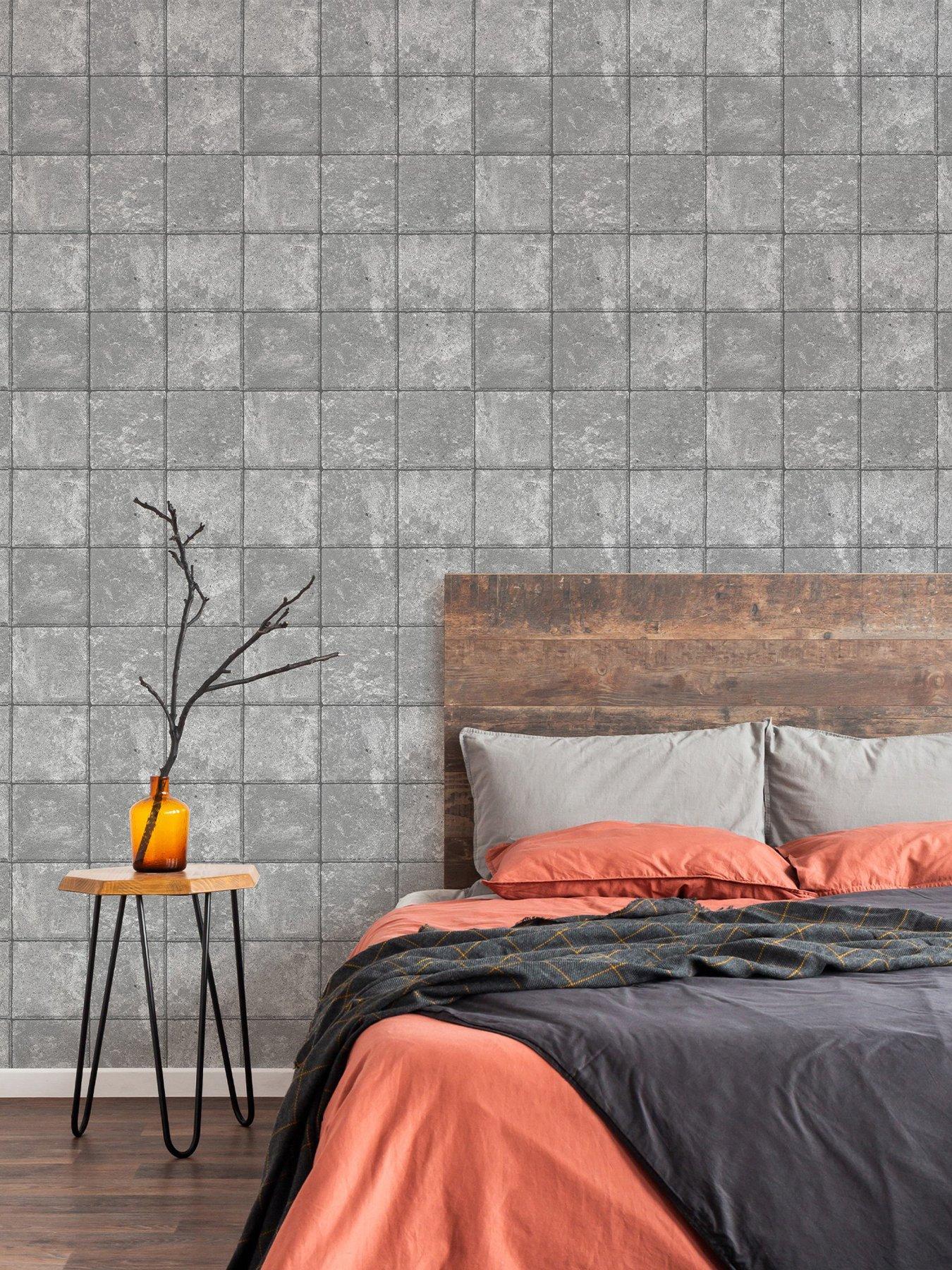 undefined Industrial Tile - Concrete Wallpaper