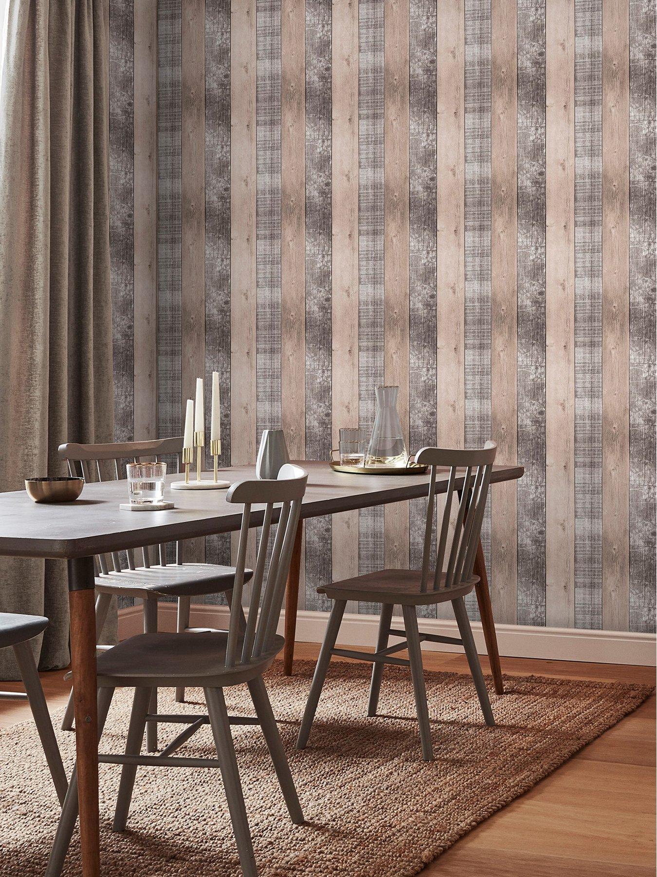 undefined Country Plank - Blush Wallpaper