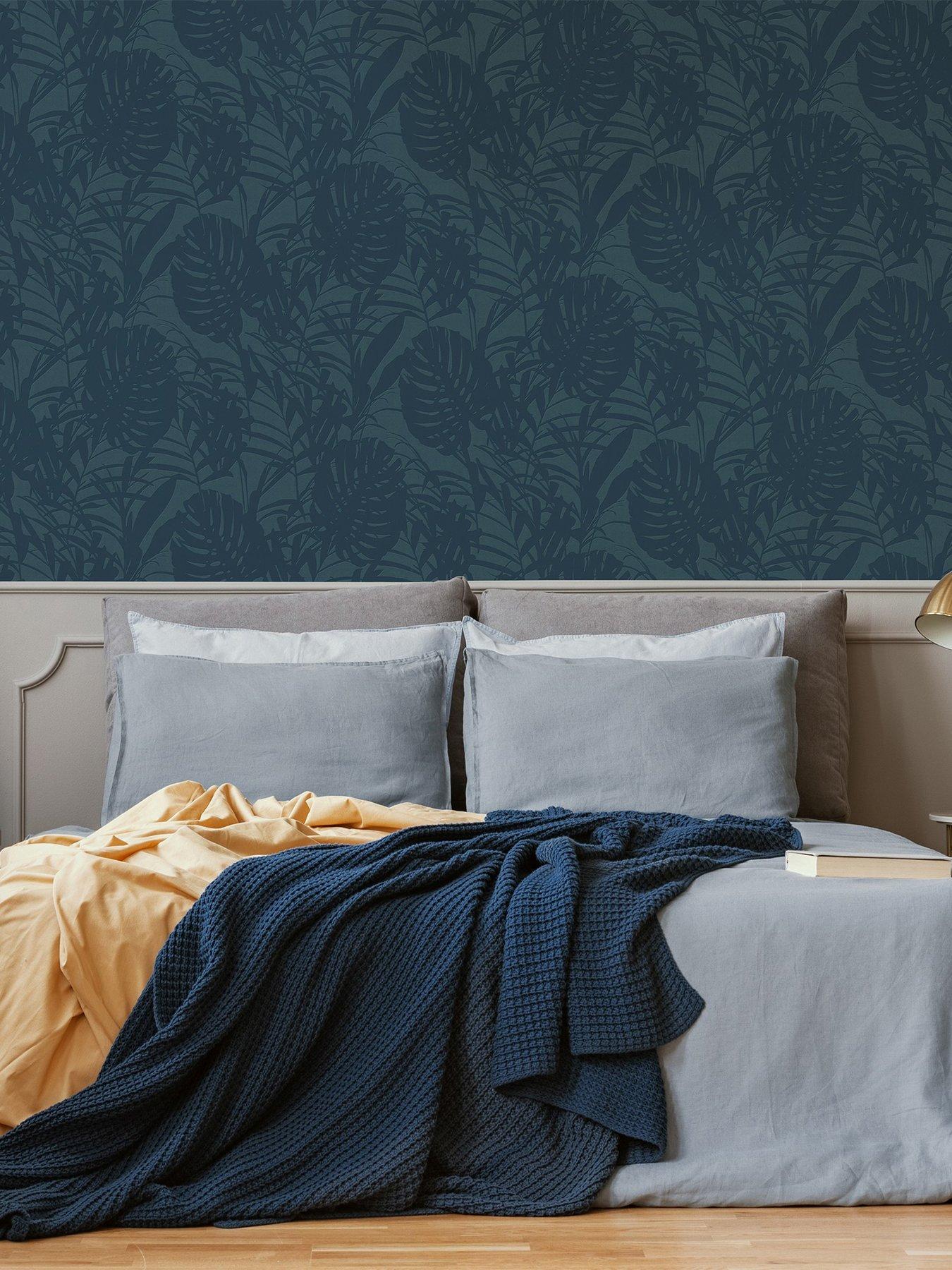 Superfresco Easy Palm - Blue Wallpaper