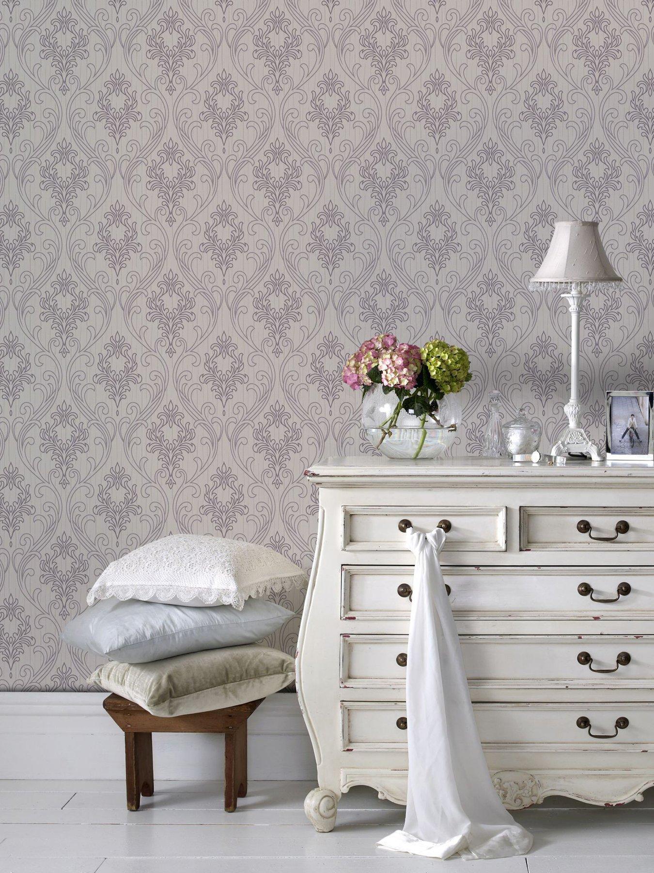 undefined Sfc Royale - Lilac / White Wallpaper