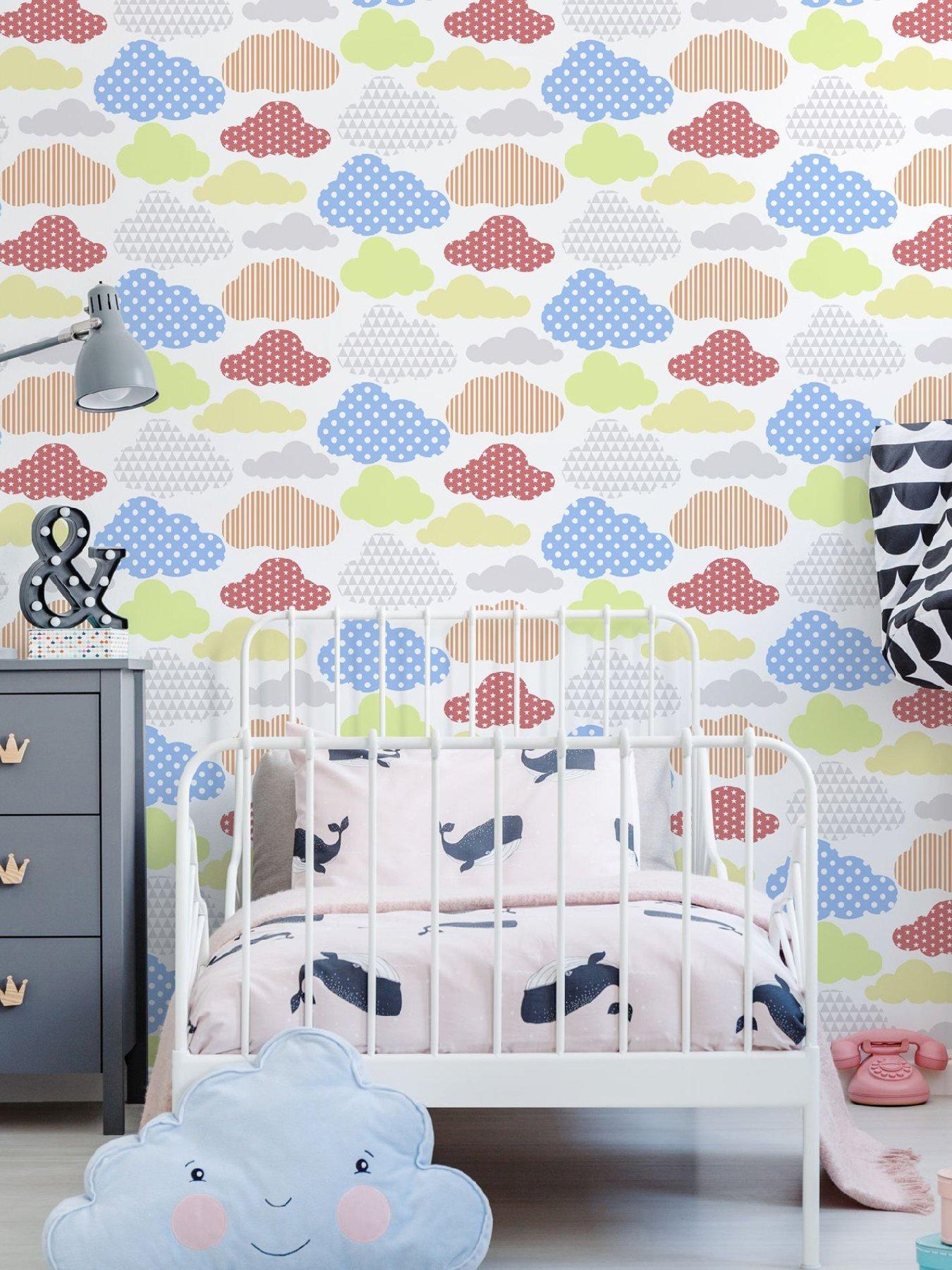 Product photograph of Kids Marshmallow - Brights Wallpaper from very.co.uk