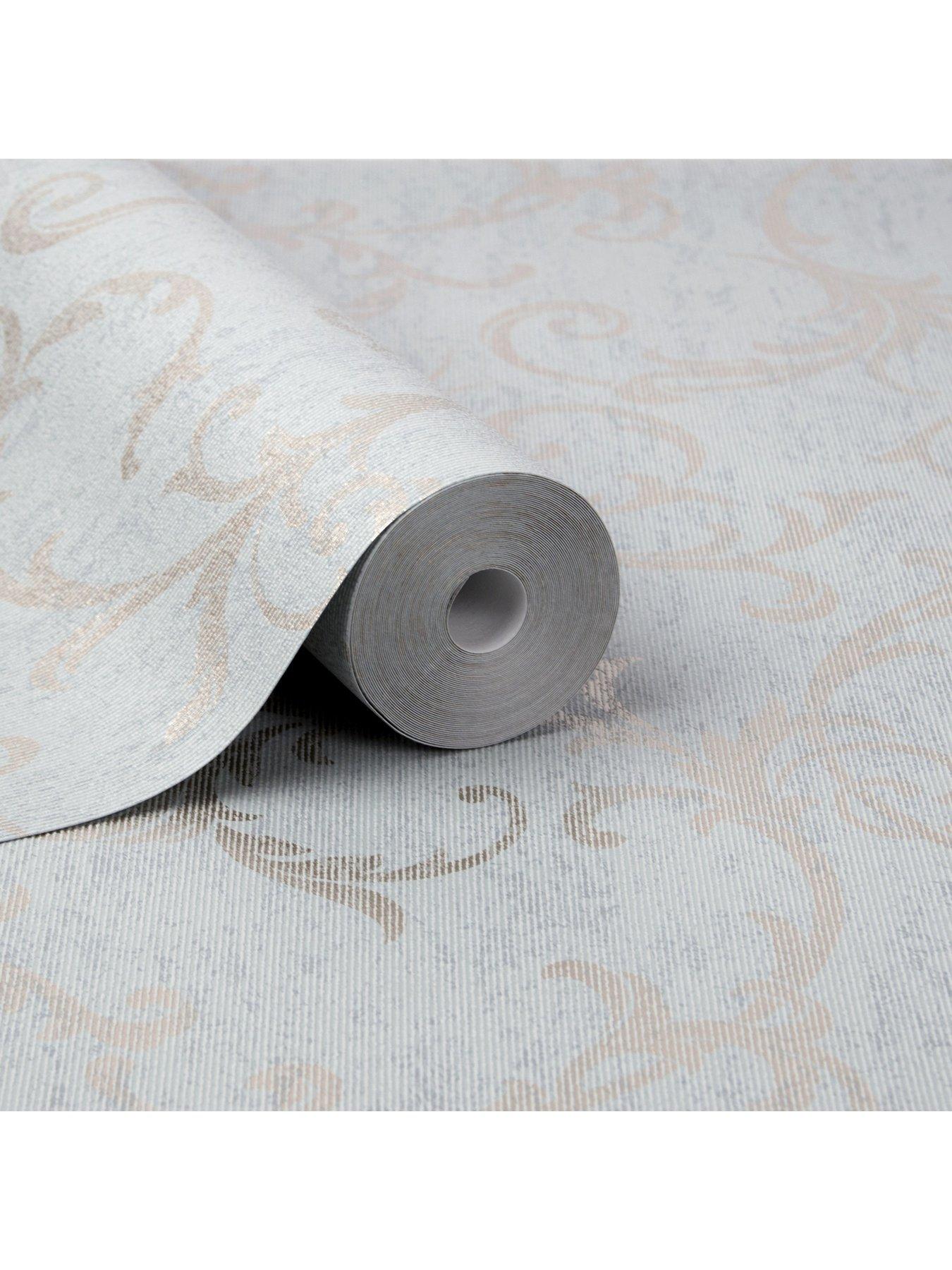 Image 3 of 3 of Superfresco Easy Empress Scroll Wallpaper in Duck Egg