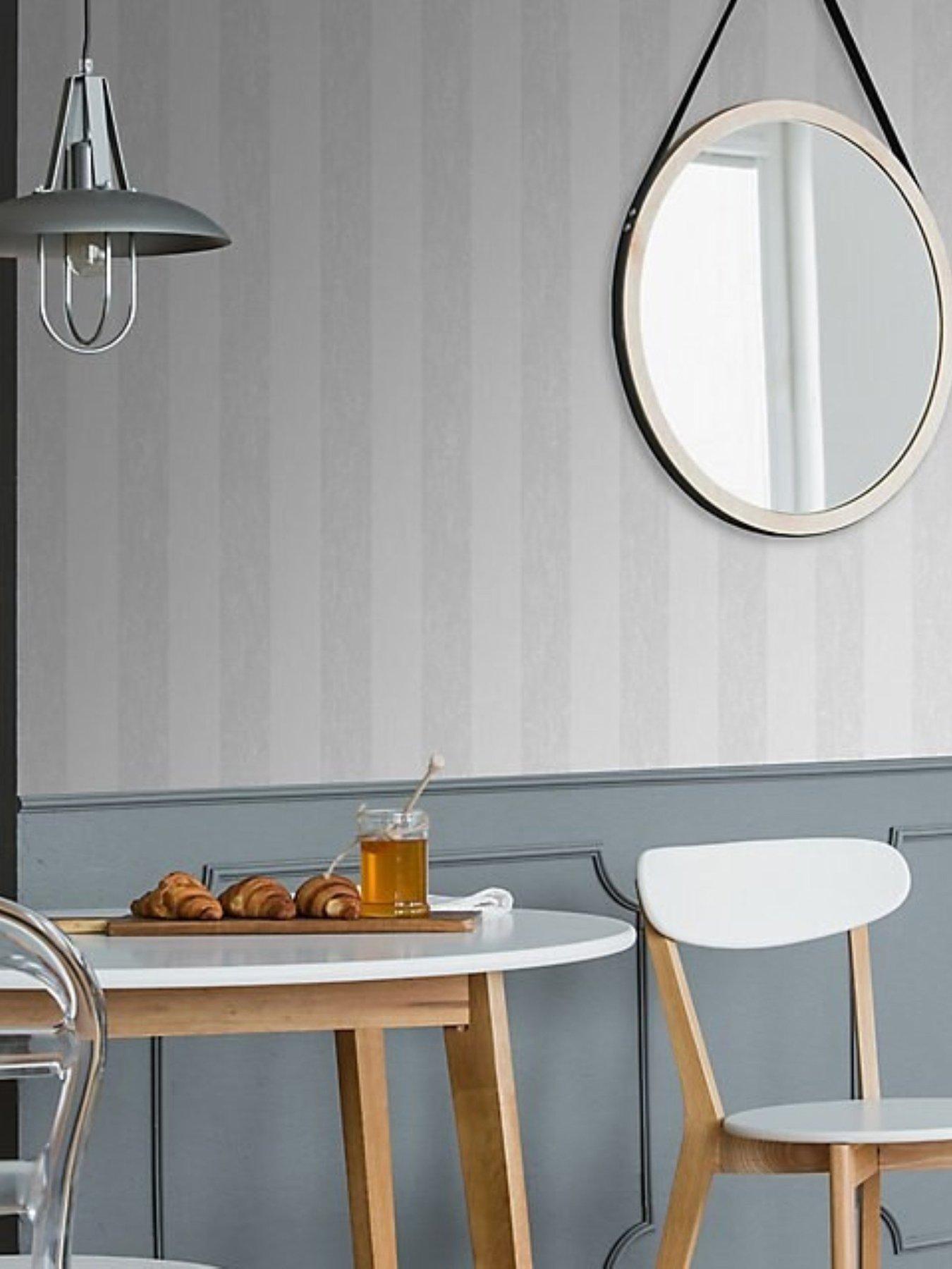 Superfresco Easy Mercury Stripe - Grey  &  Silver Wallpaper