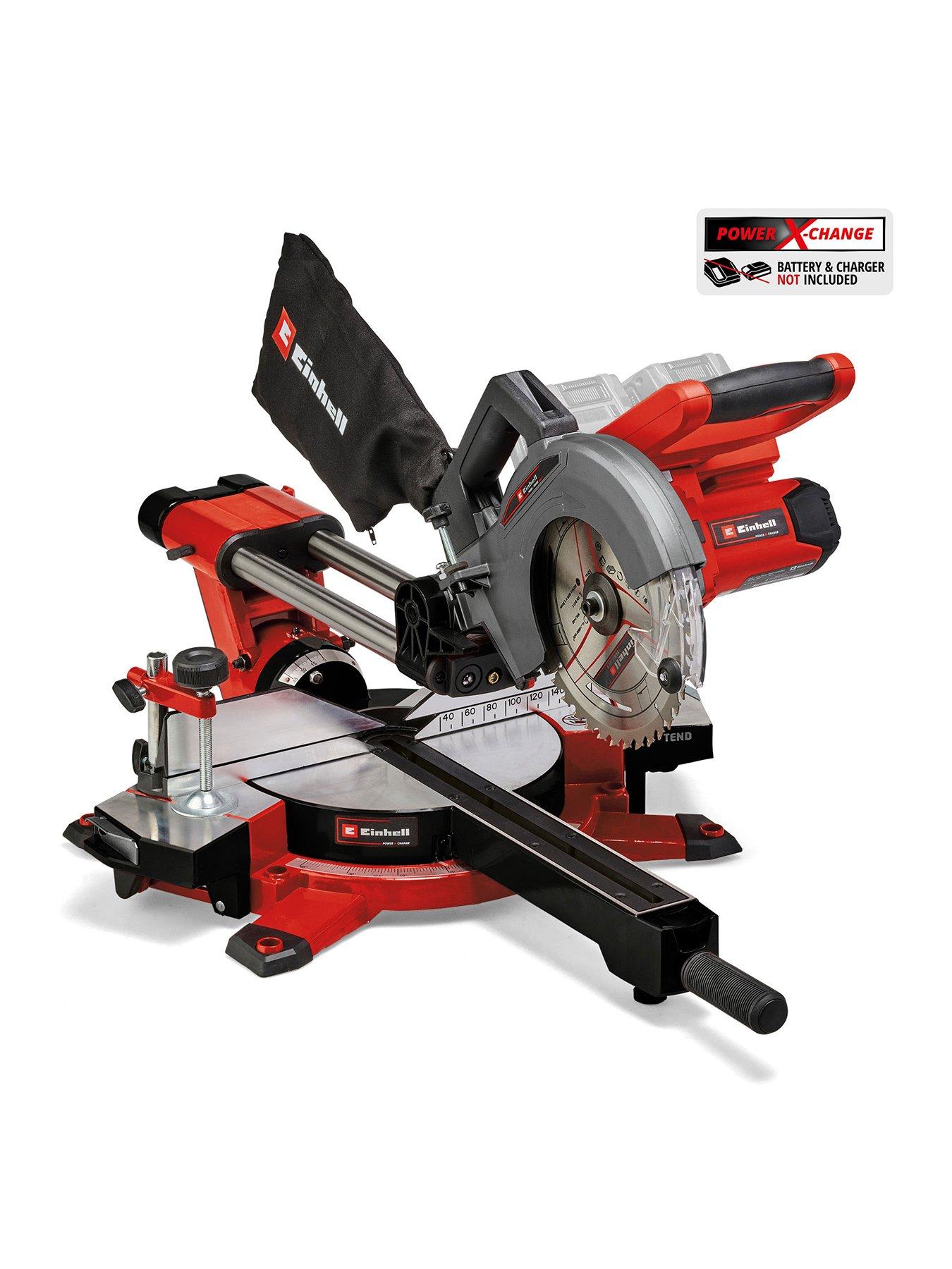 Image 1 of 7 of Einhell PXC 36V Cordless 210mm Sliding Mitre Saw - TE-SM 36/210 Solo