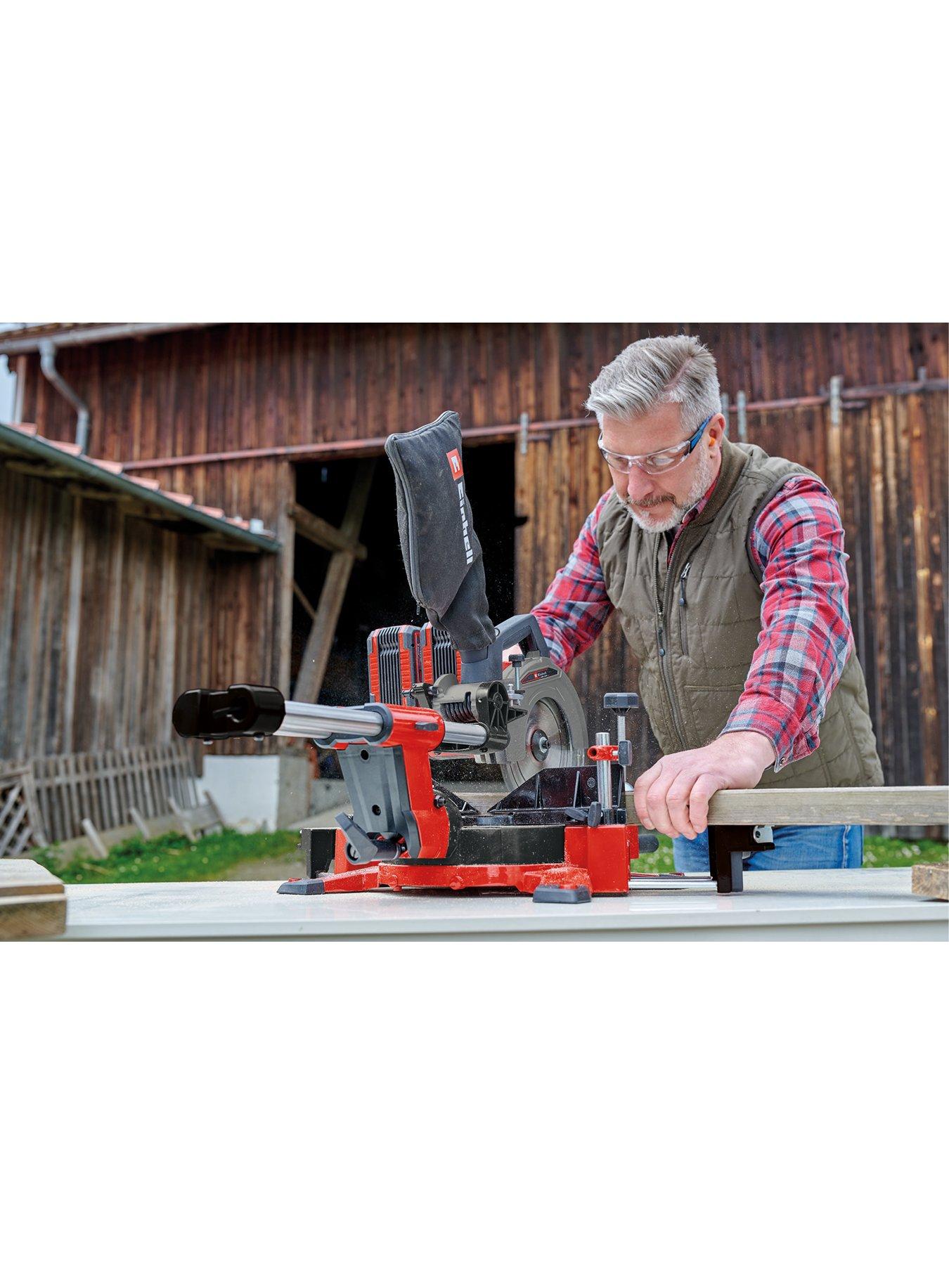 Image 3 of 7 of Einhell PXC 36V Cordless 210mm Sliding Mitre Saw - TE-SM 36/210 Solo