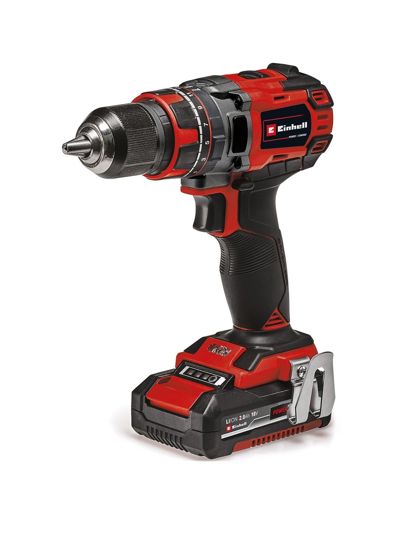 Product photograph of Einhell Pxc Cordless 50nm Impact Drill - Te-cd 18 50 Li-i Bl 2x2 0ah from very.co.uk