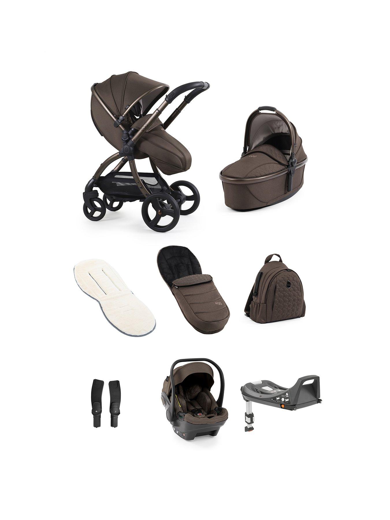 Image 1 of 7 of Egg Luxury Bundle with Egg Shell Car Seat - Chocolate Velvet