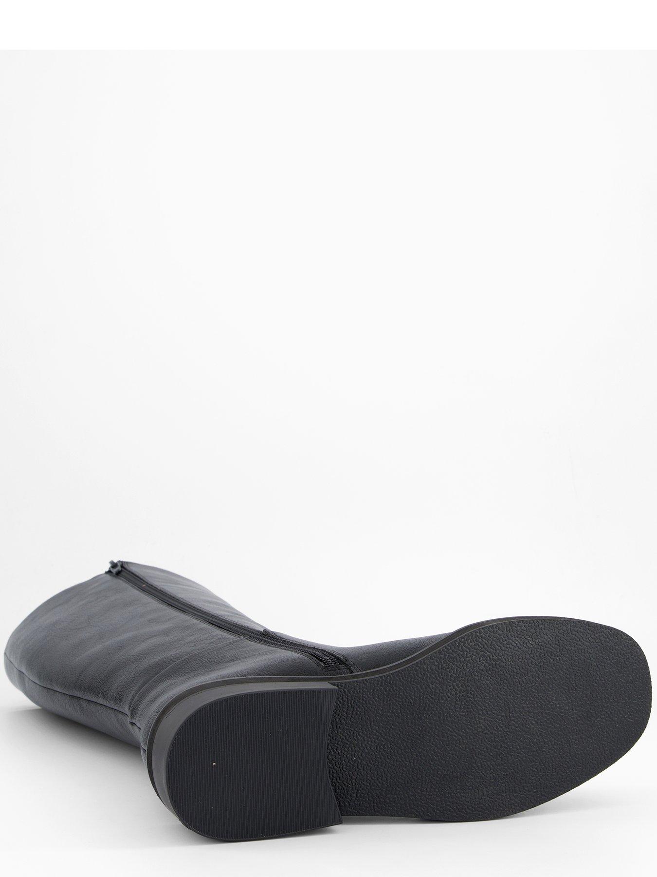 Image 4 of 6 of V by Very Flat Clean Riding Boots - Black