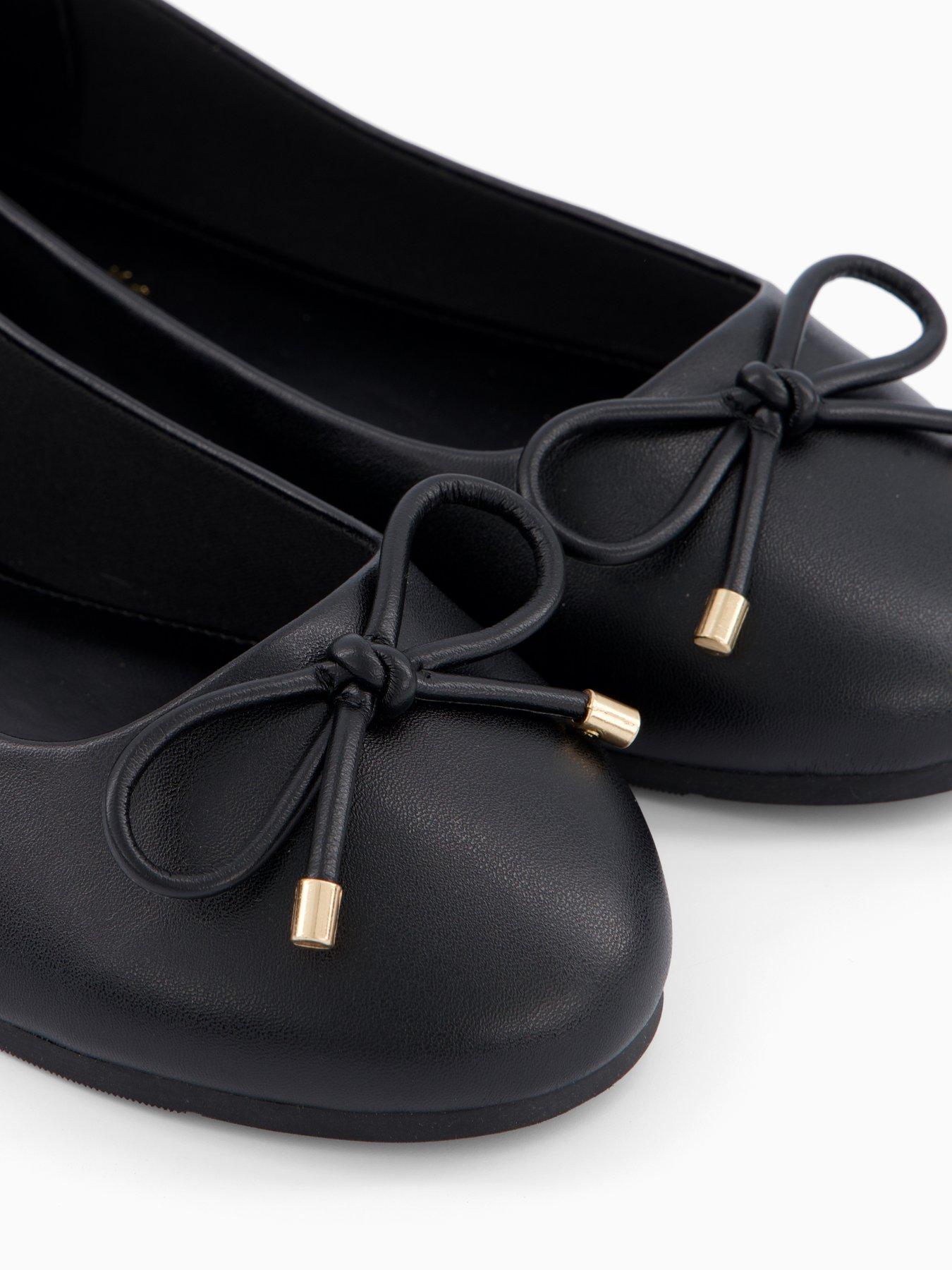 Image 5 of 7 of The Very Collection Extra Wide Ballerina Pumps - Black