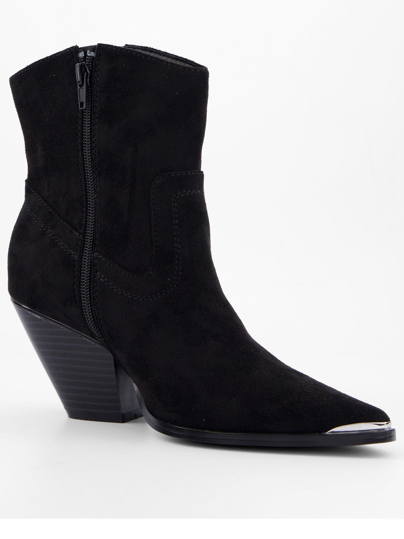 Image 3 of 7 of V by Very Western Ankle Boot - Black