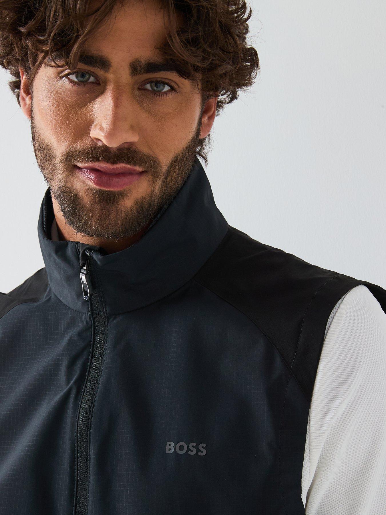 BOSS Mens Golf V Putt Gilet Black Very