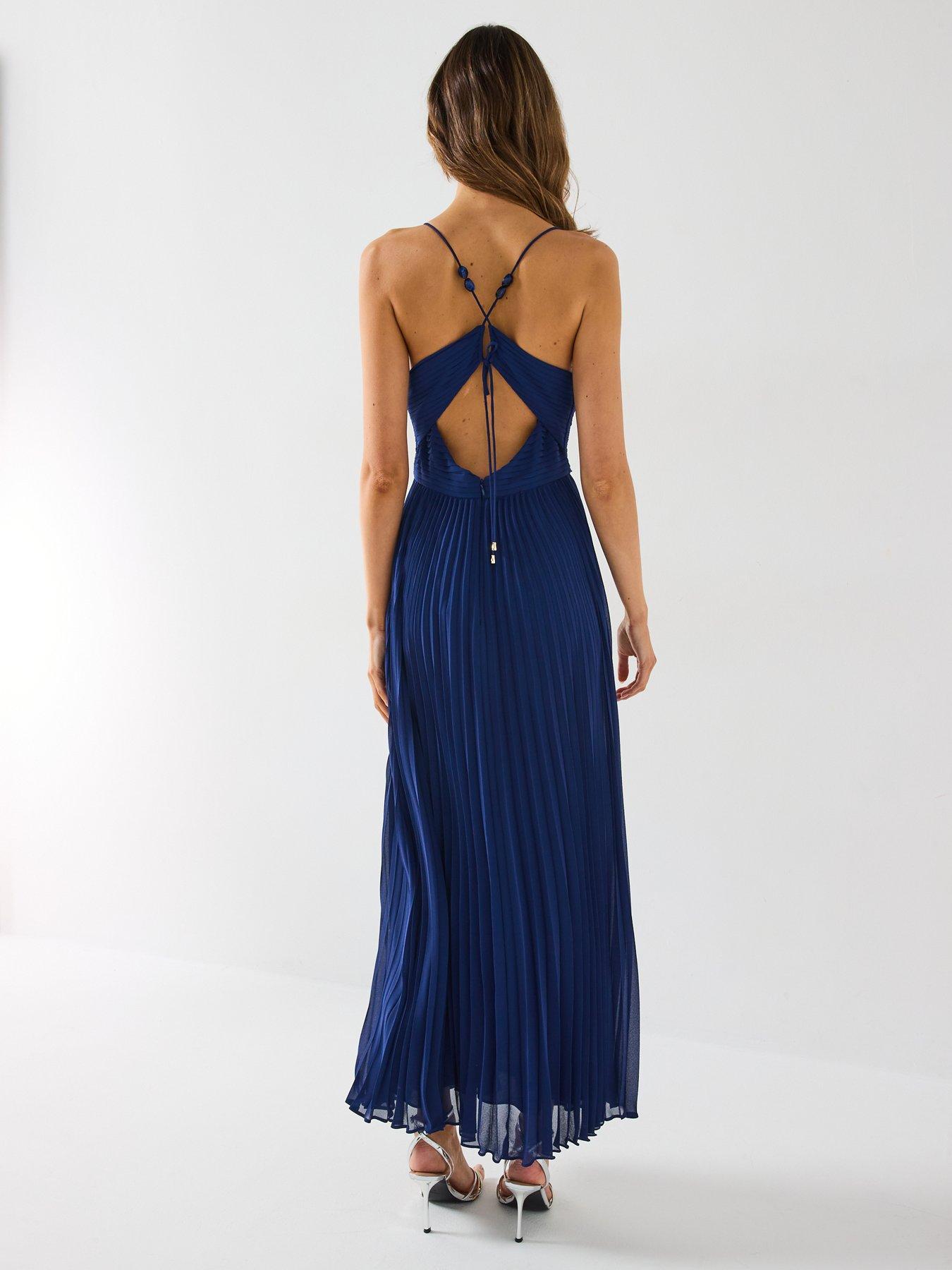 loreto petite pleated maxi dress Loreto Petite Pleated Maxi Dress
