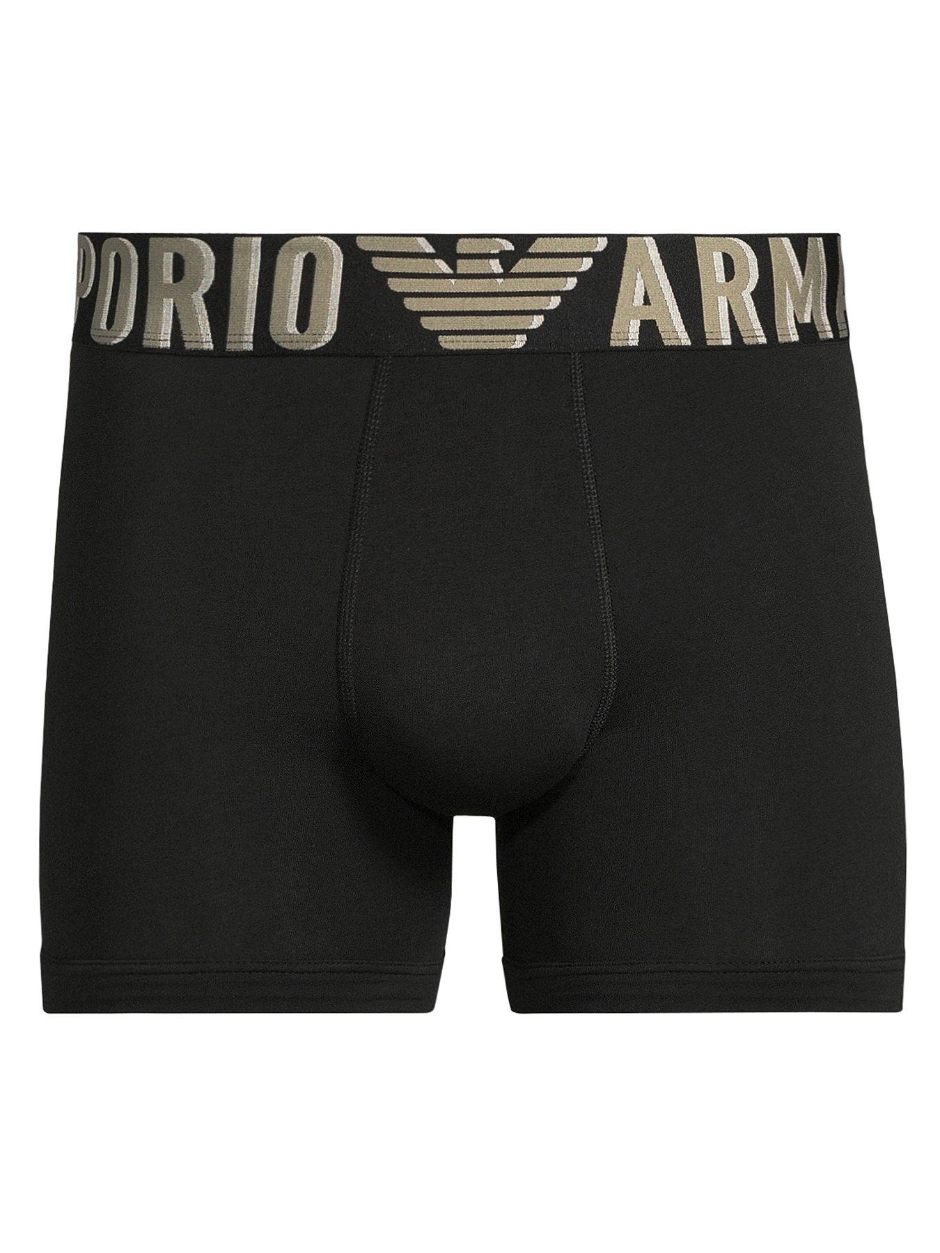 undefined Logo Single Boxer Briefs - Black
