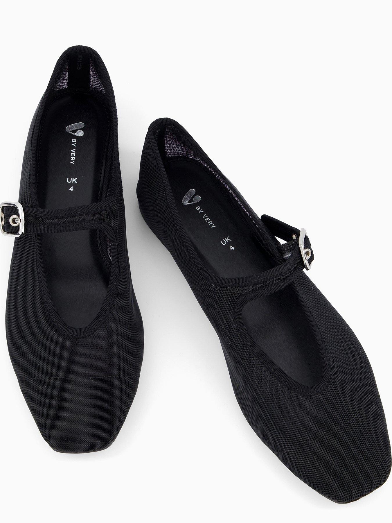 Image 5 of 8 of V by Very Mary Jane Mesh Ballet Pump - Black